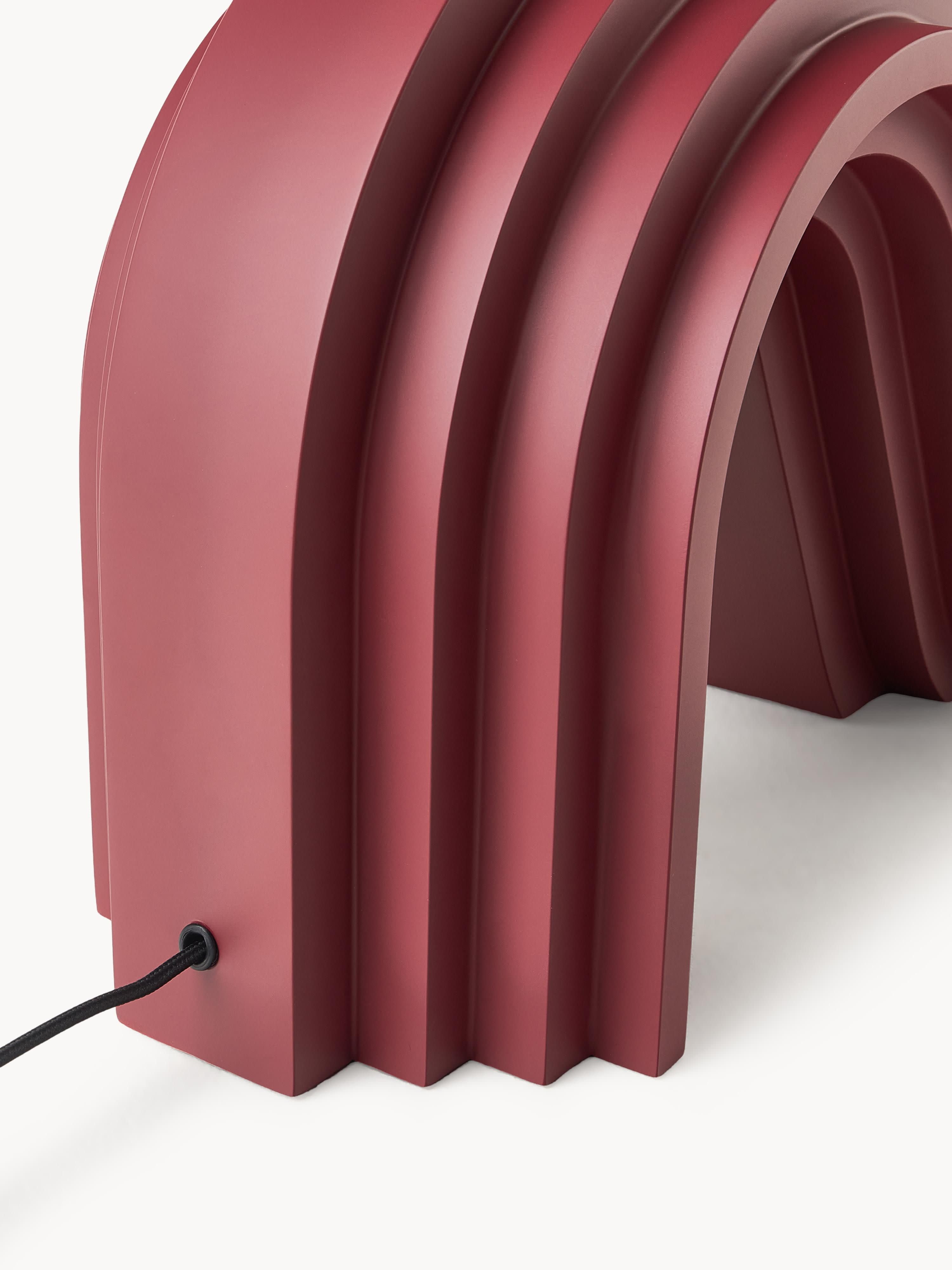Lampadaire design Dane - Lie de vin, beige