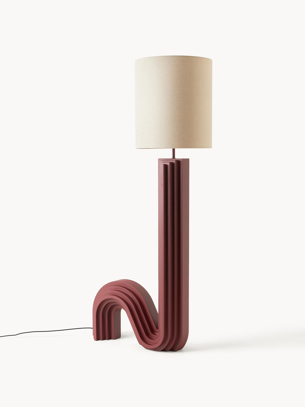 Lampadaire design Dane - Lie de vin, beige