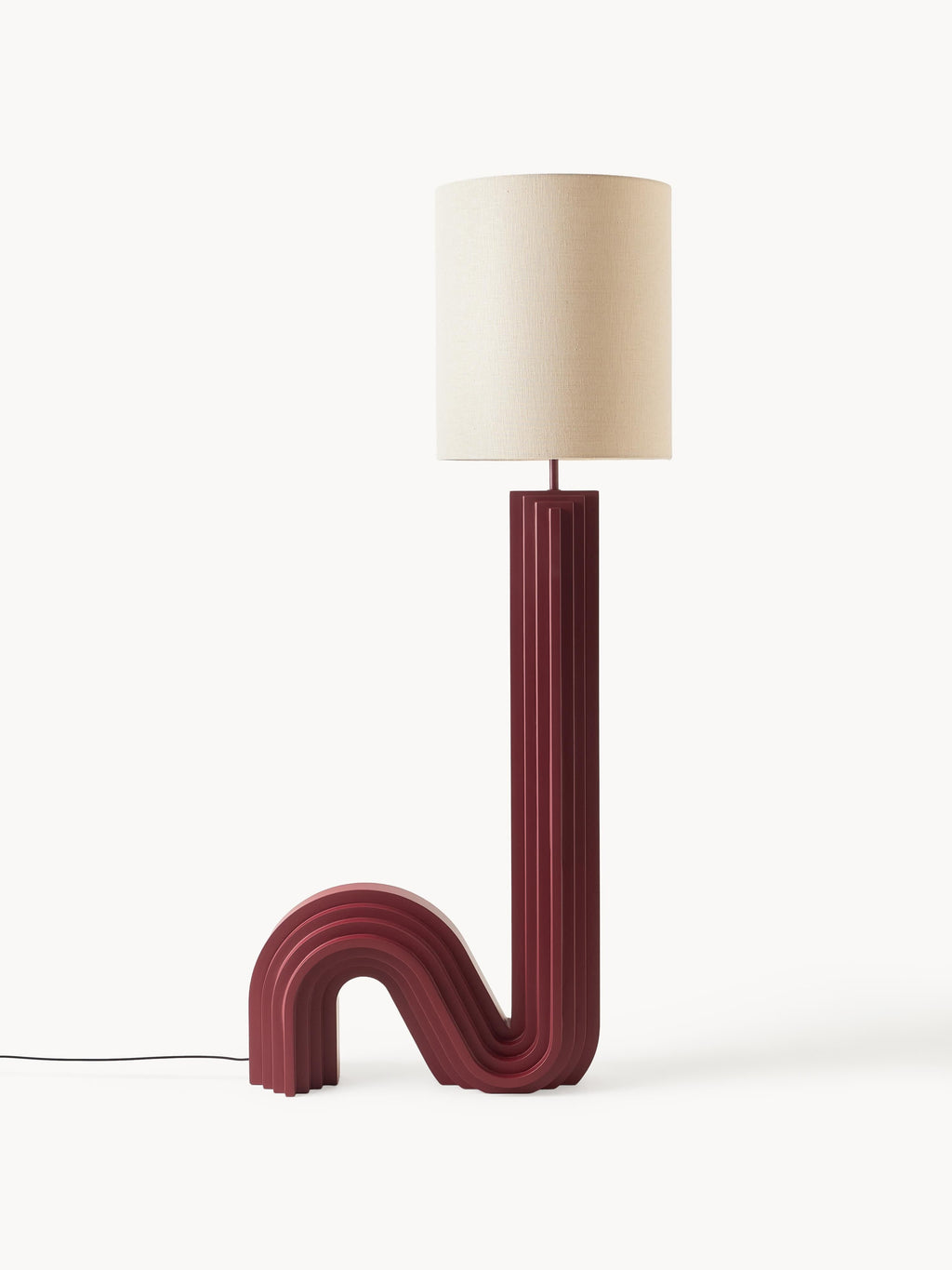 Lampadaire design Dane - Lie de vin, beige