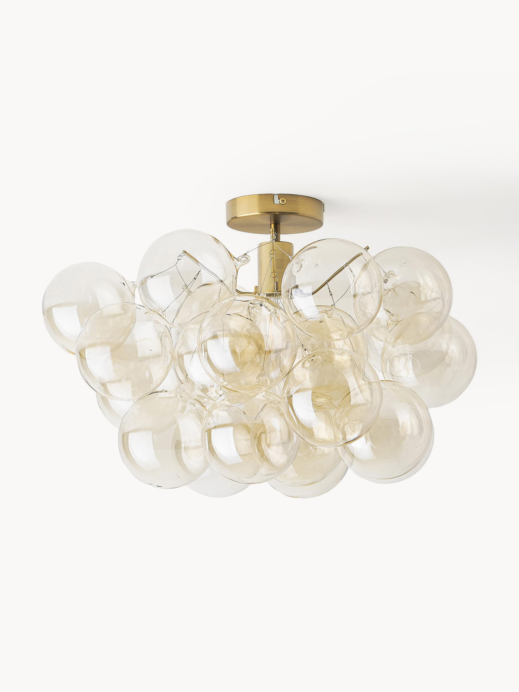Plafonnier design en verre Pearce - Doré