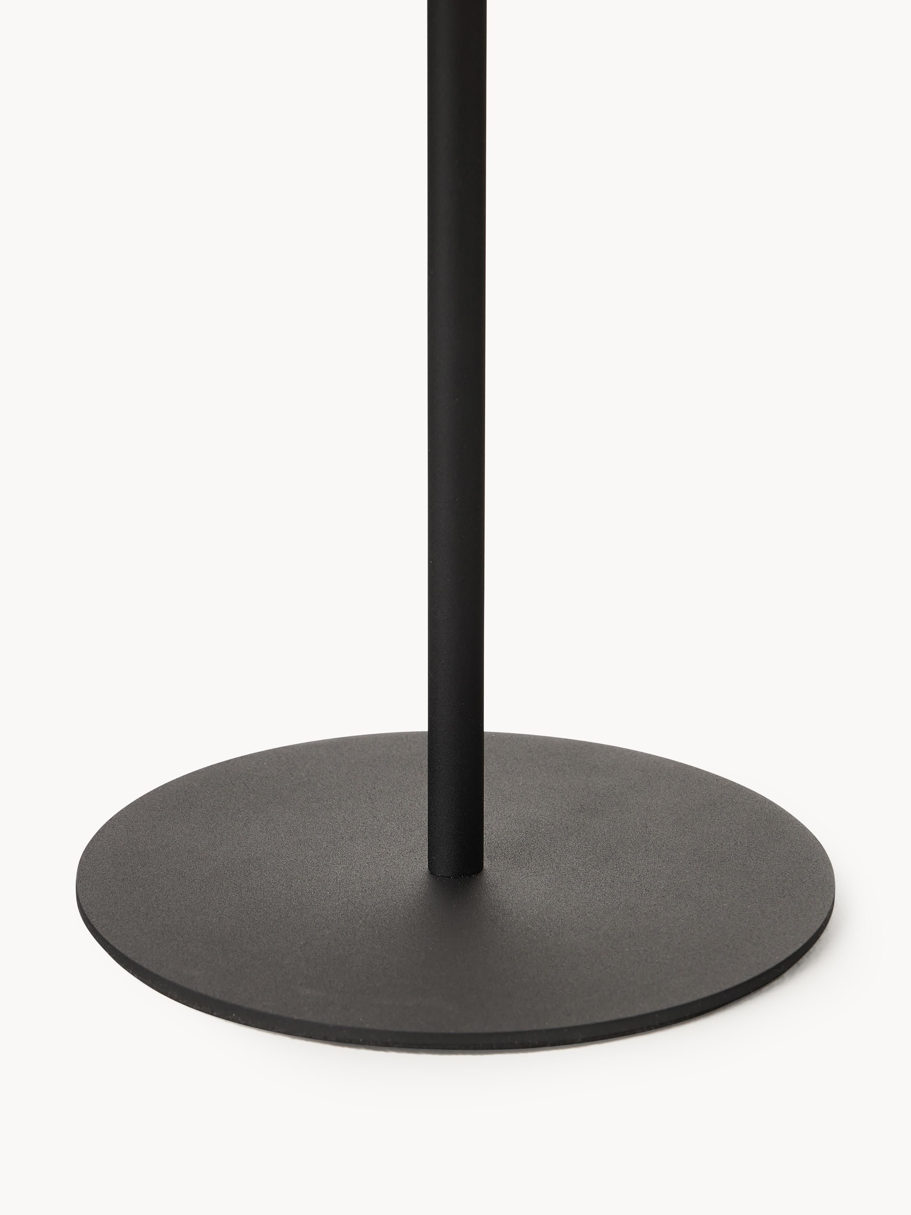 Lampadaire d'extérieur LED solaire avec capteur crépusculaire Bjarke - Beige clair, noir