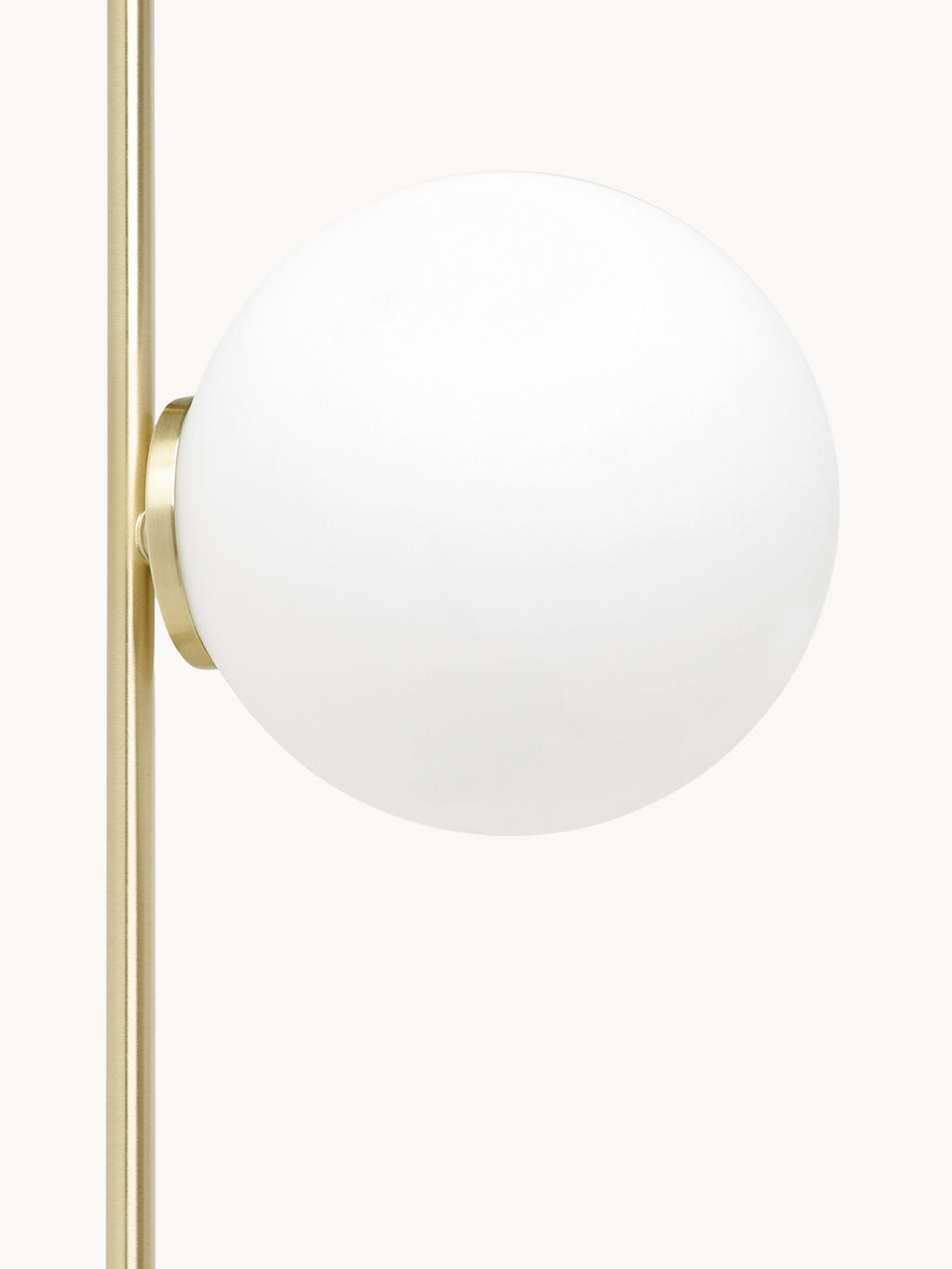 Applique murale boule en verre opalescent Niilo - Blanc, doré