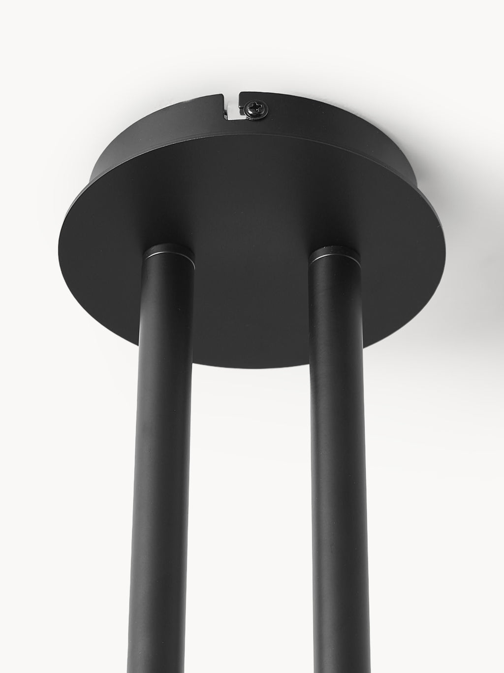 Suspension en verre opalescent Niilo - Blanc, noir