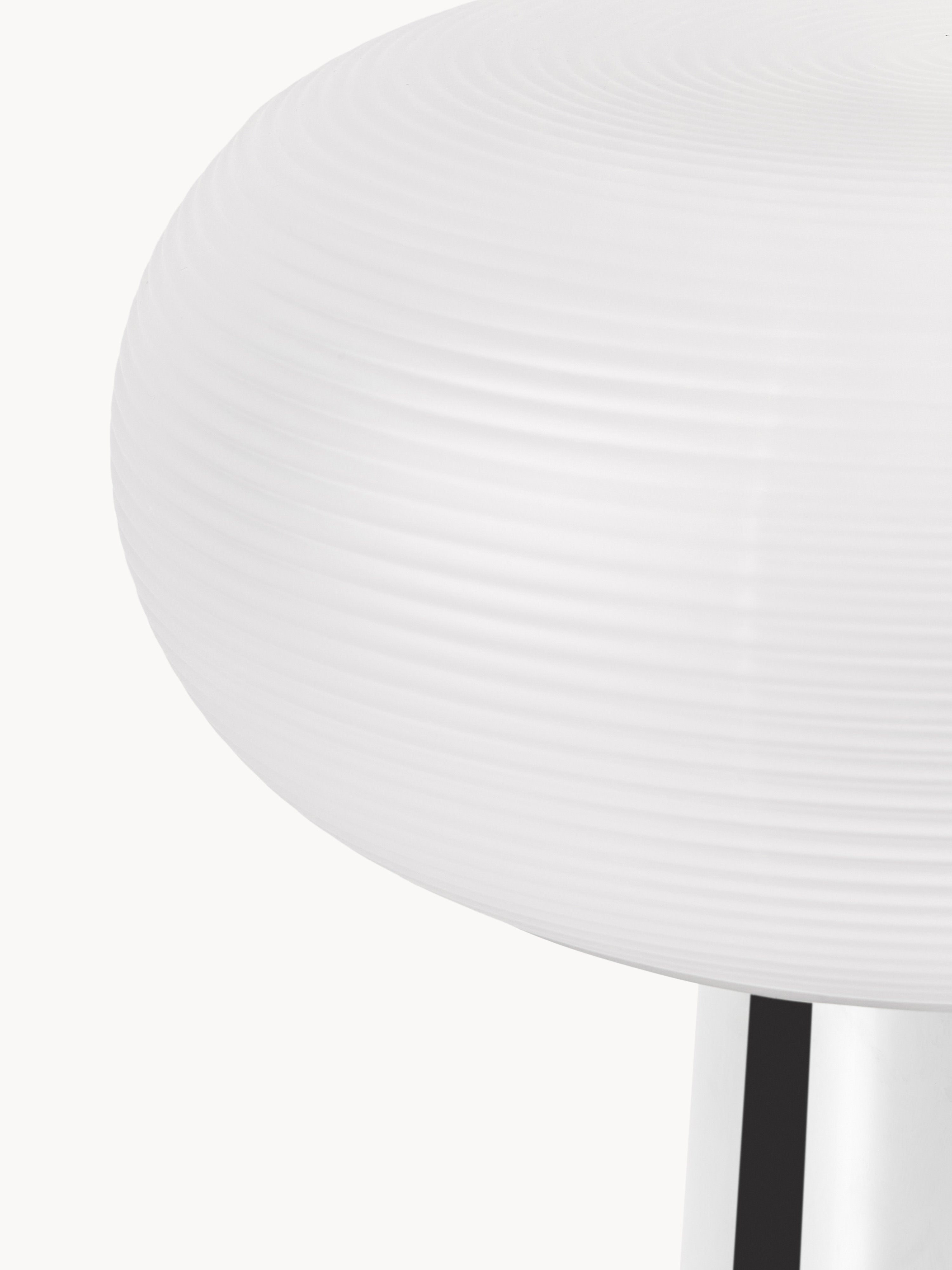 Lampe à poser Ashby - Gris chrome, blanc