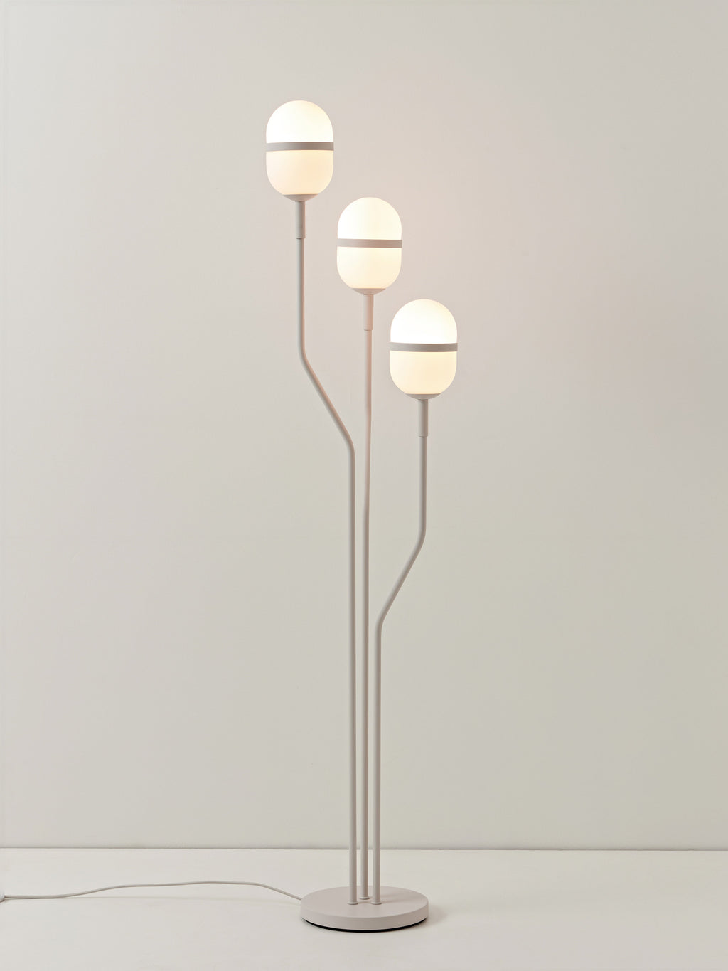 Lampadaire Steen - Gris clair, mat
