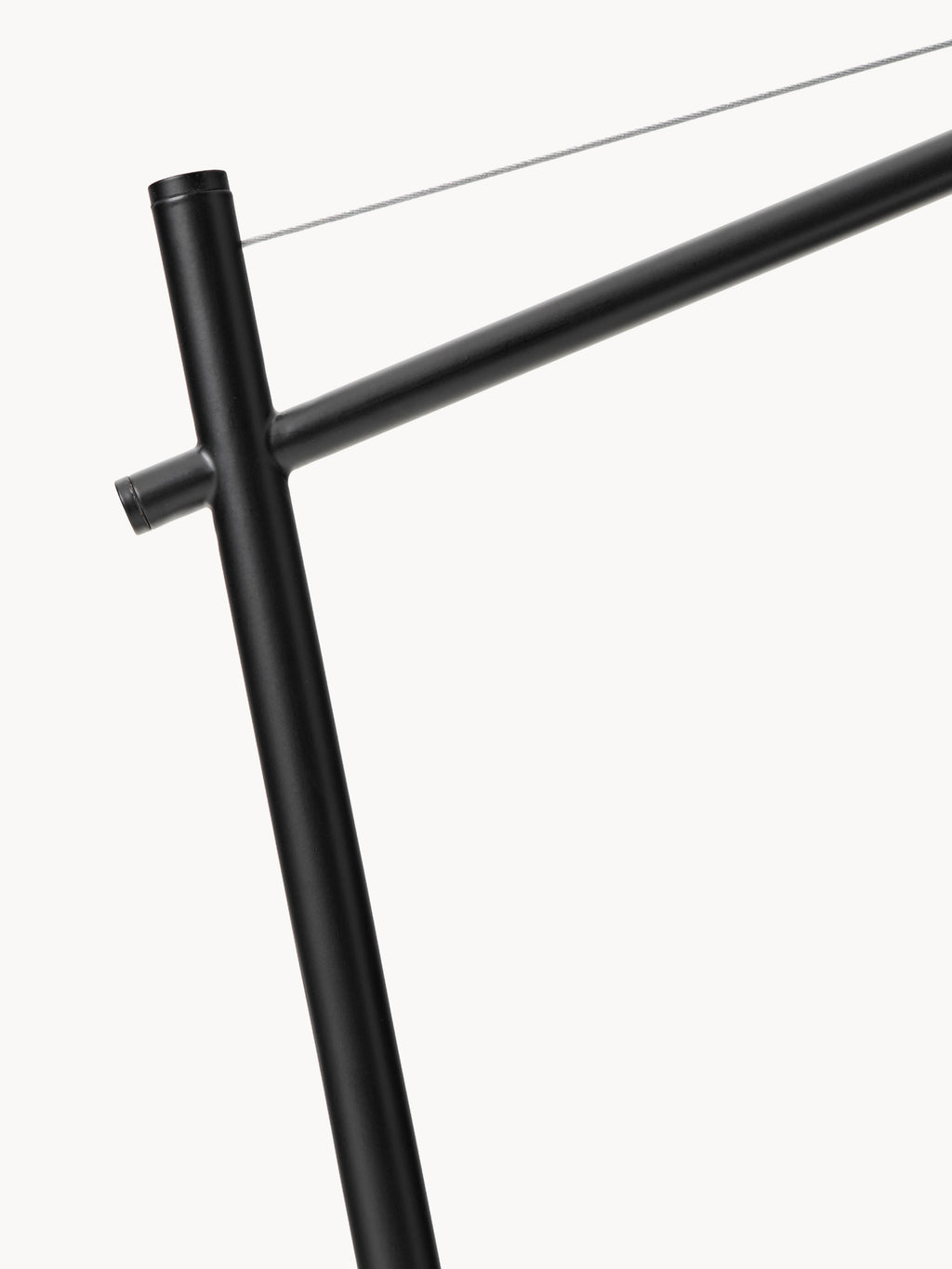 Lampe à poser avec pied en marbre Langston - Noir, noir marbré