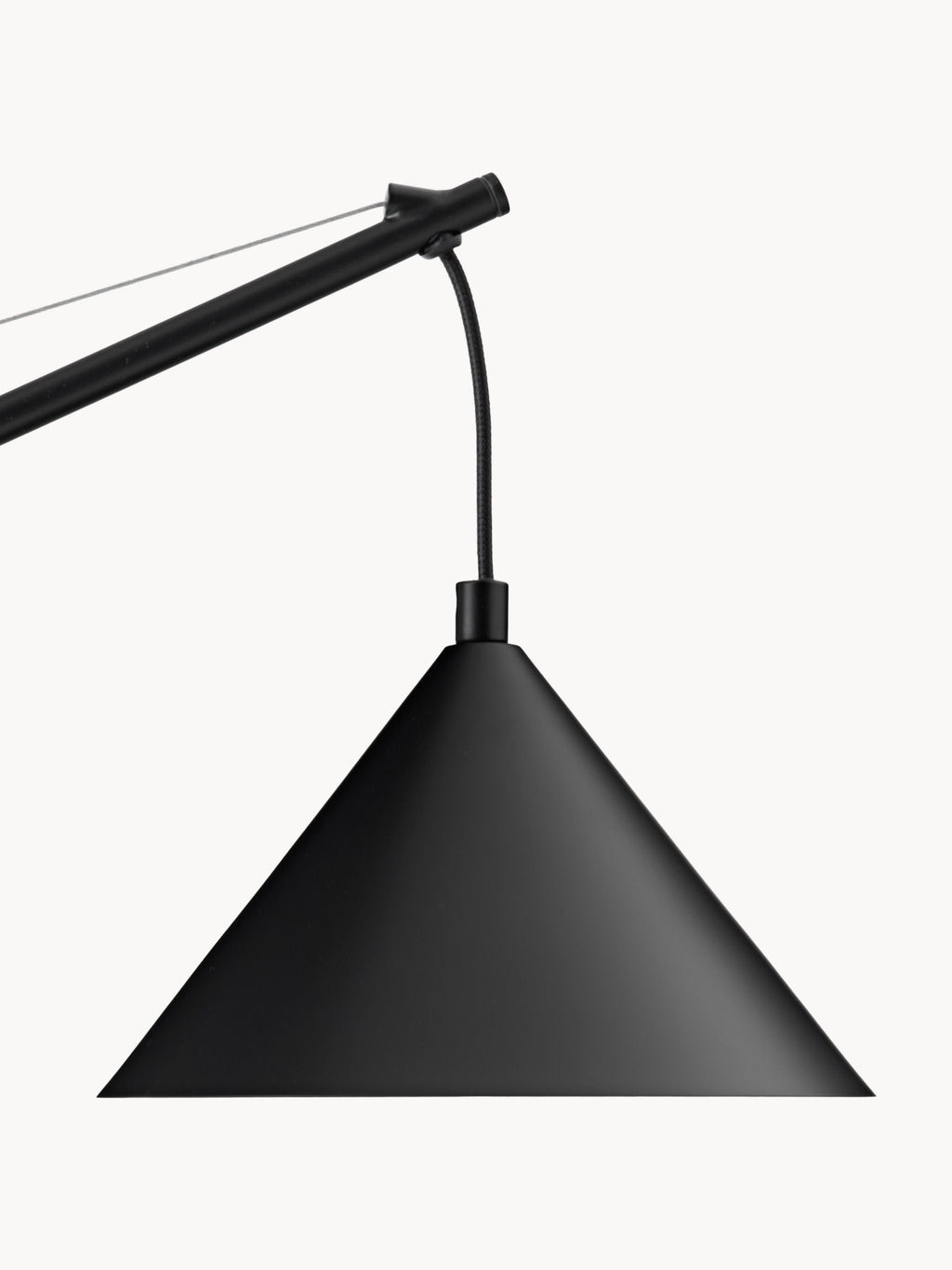 Lampe à poser avec pied en marbre Langston - Noir, noir marbré