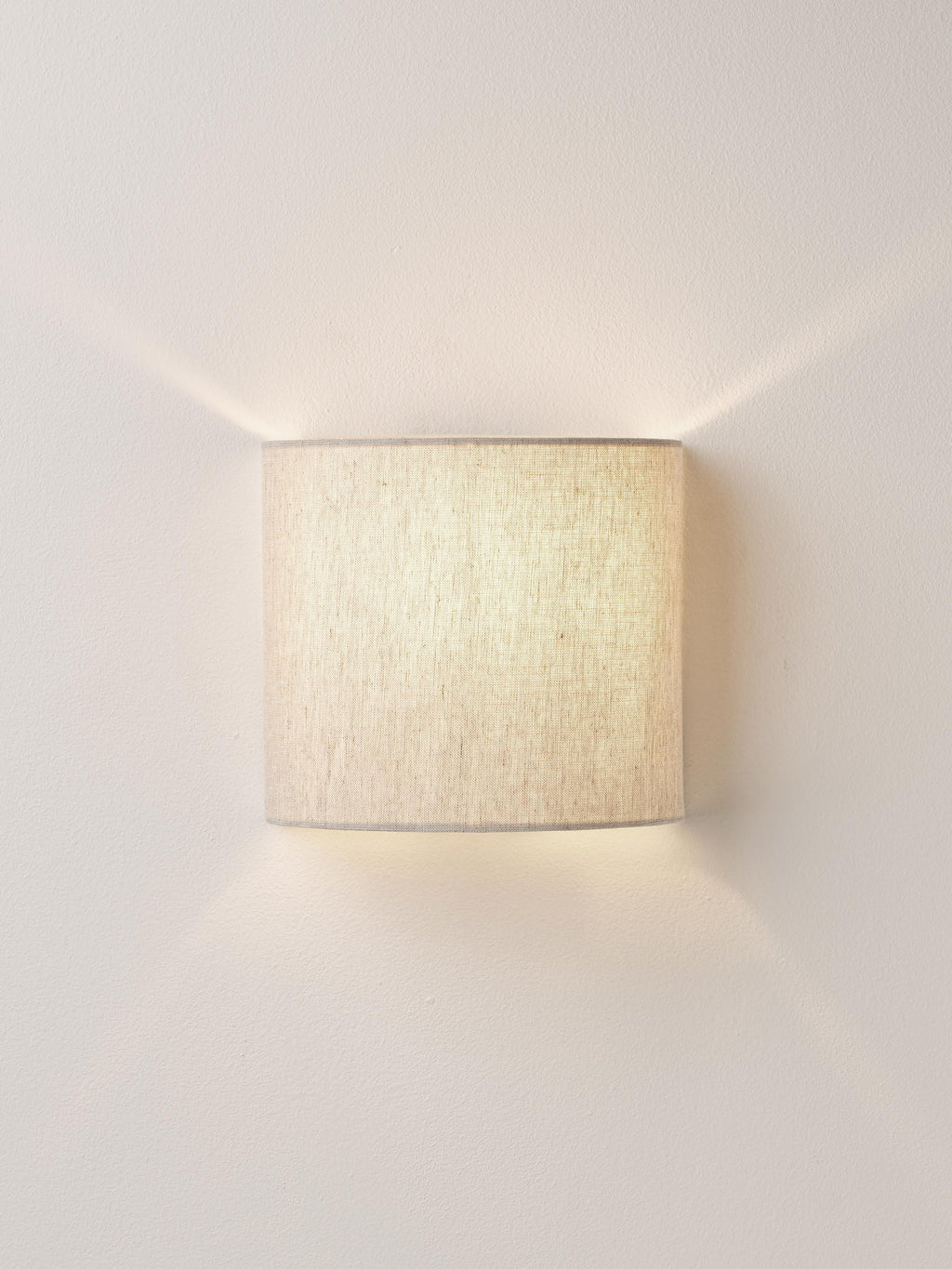 Applique murale en lin Tomi - Lin beige clair