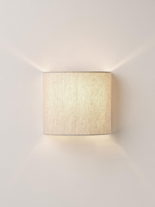 Applique murale en lin Tomi - Lin beige clair