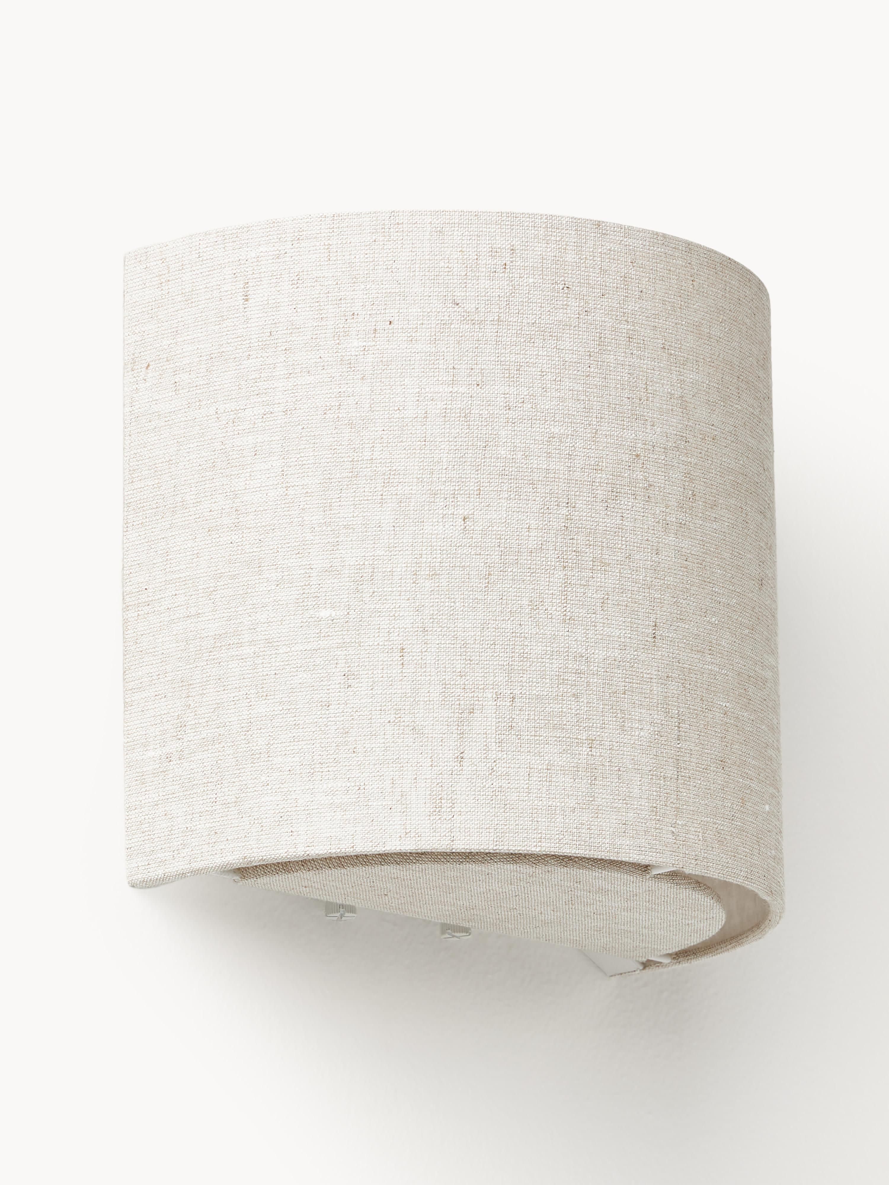 Applique murale en lin Tomi - Lin beige clair