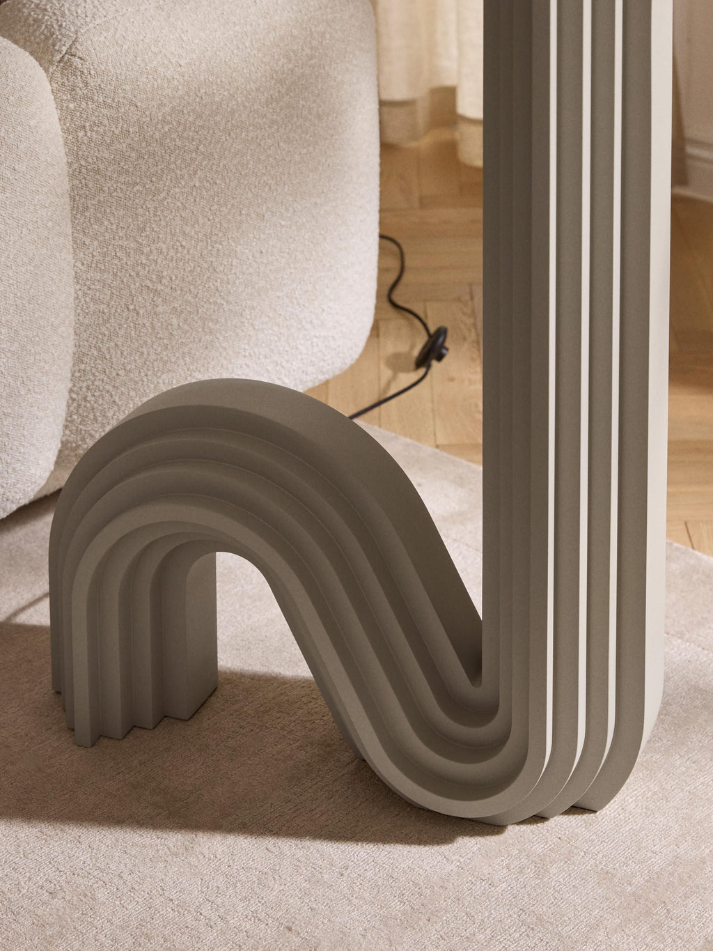 Lampadaire design Dane - Grège, beige