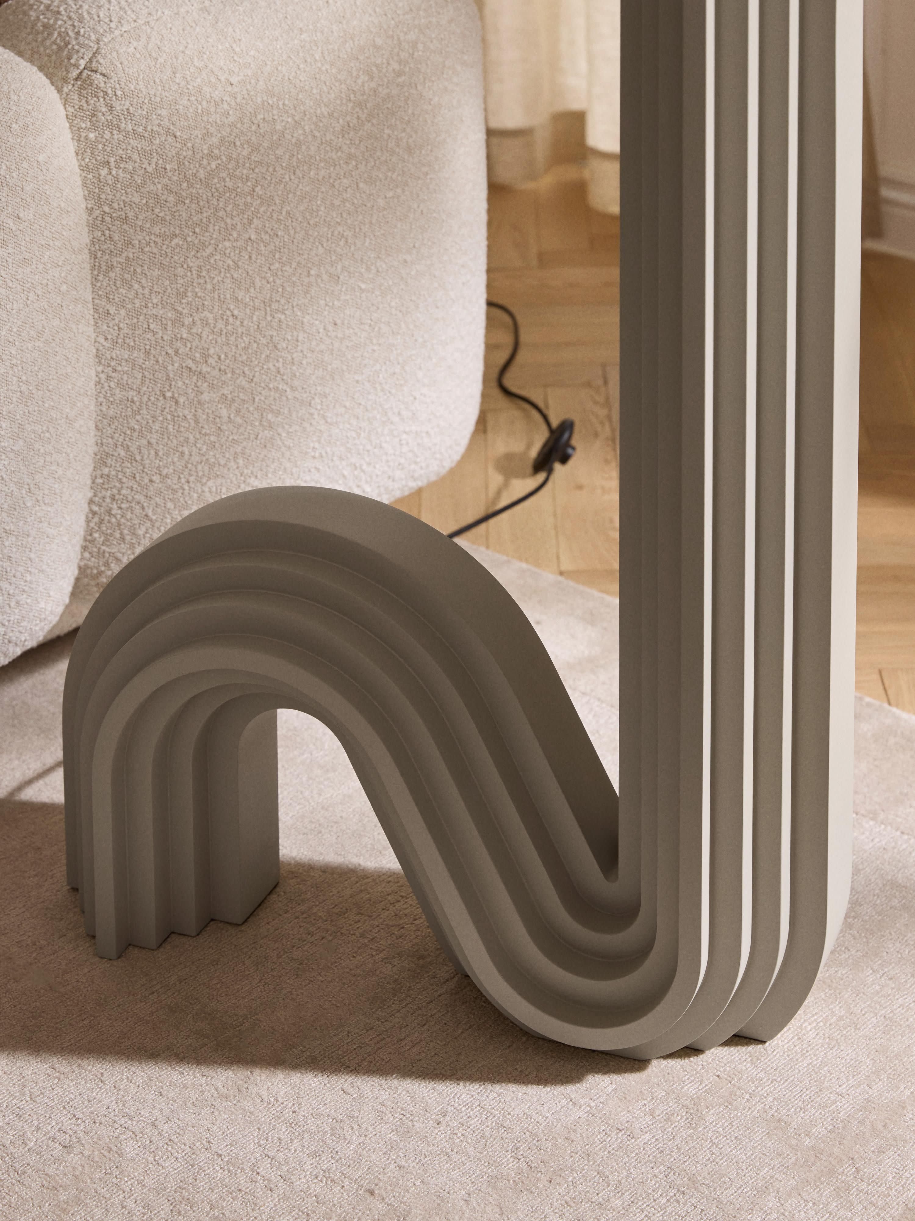 Lampadaire design Dane - Grège, beige