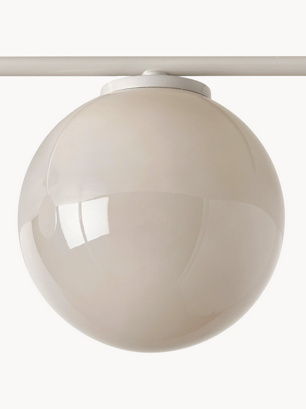 Applique murale boule en verre opalescent Niilo - Blanc cassé, beige clair