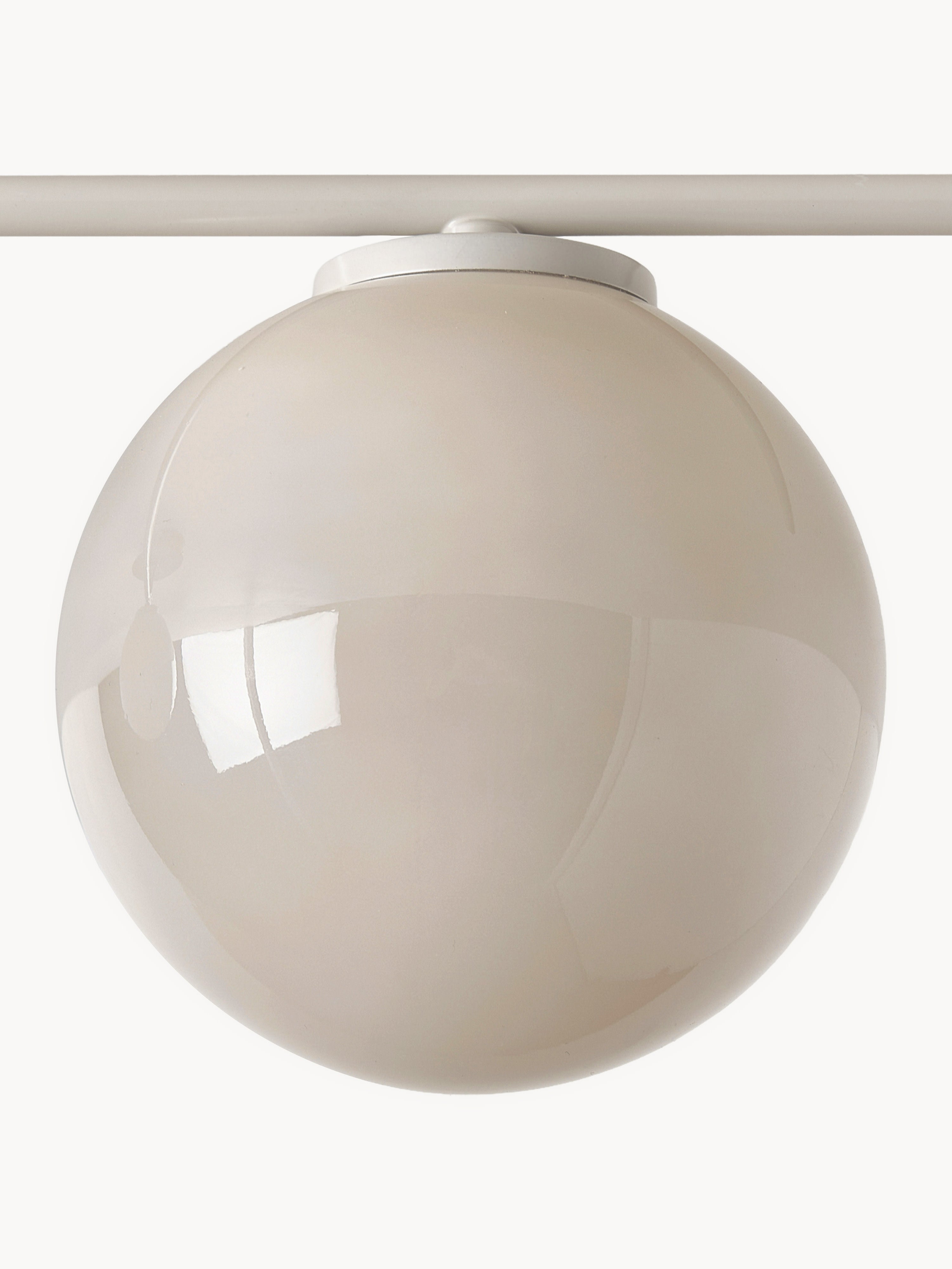 Applique murale boule en verre opalescent Niilo - Blanc cassé, beige clair