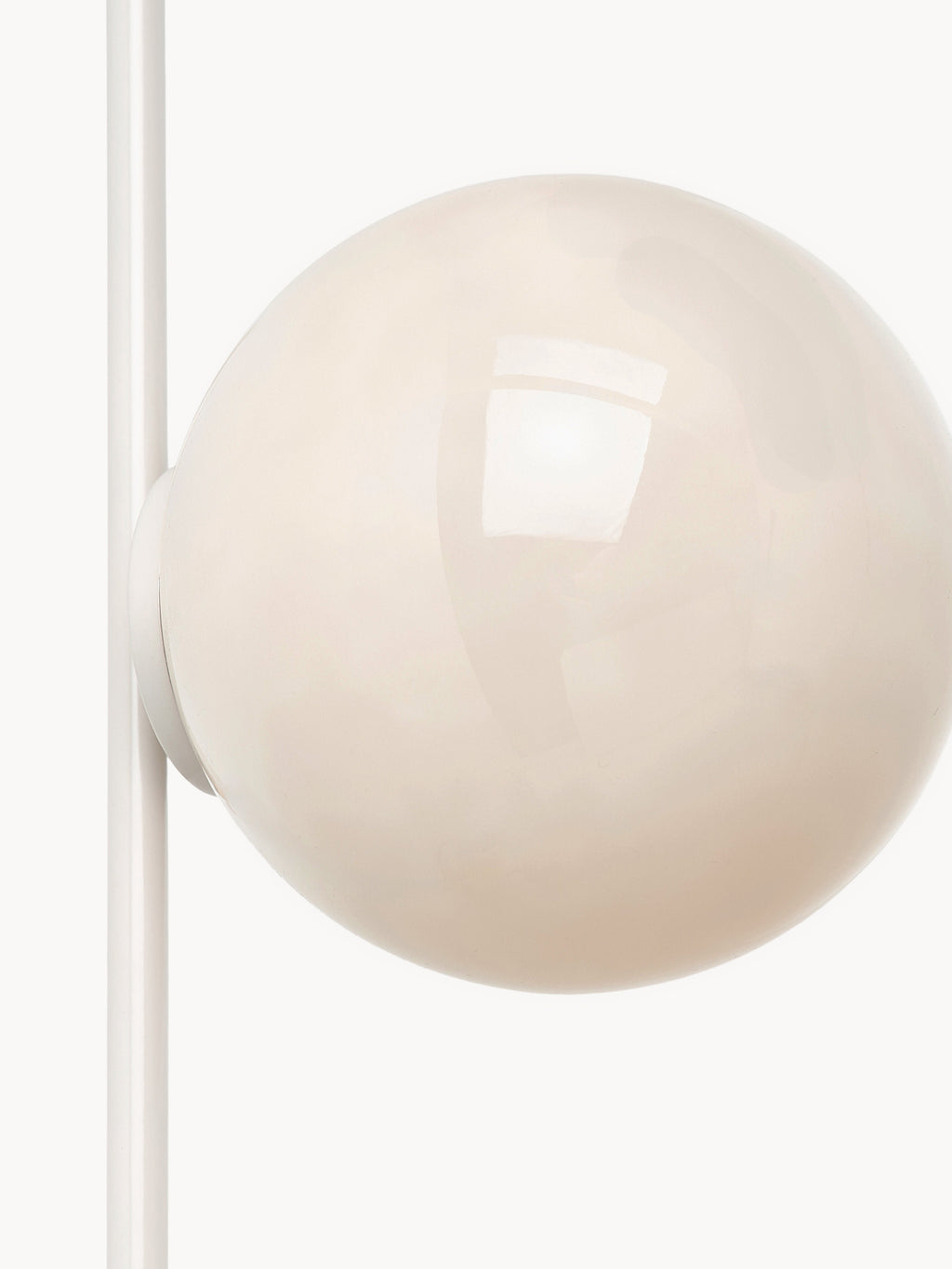 Applique murale boule en verre opalescent Niilo - Blanc cassé, beige clair