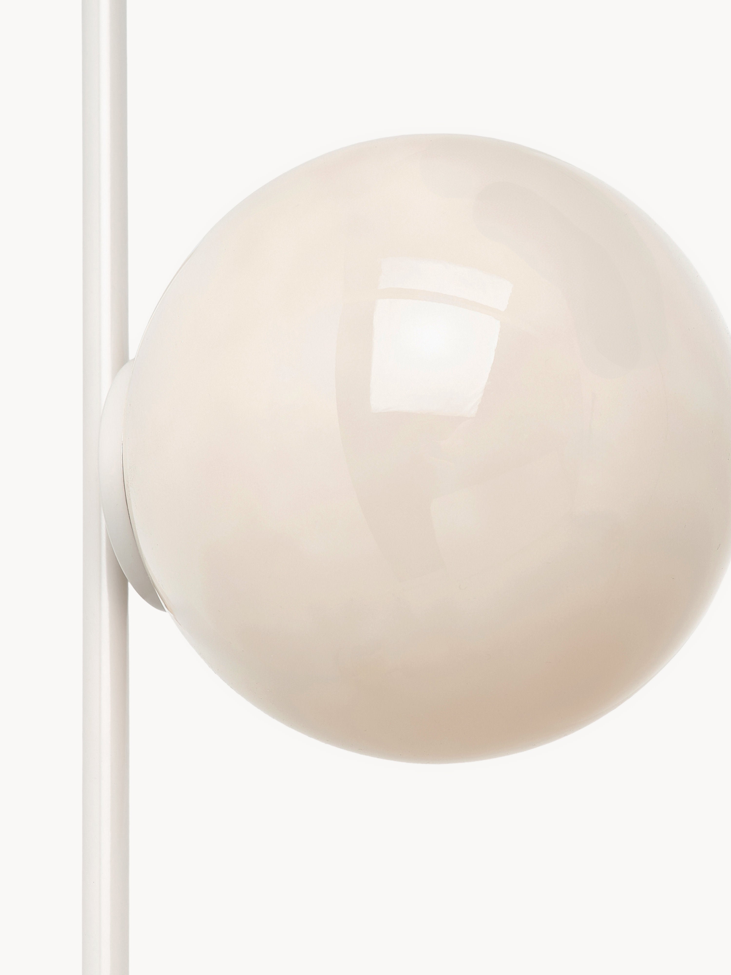 Applique murale boule en verre opalescent Niilo - Blanc cassé, beige clair