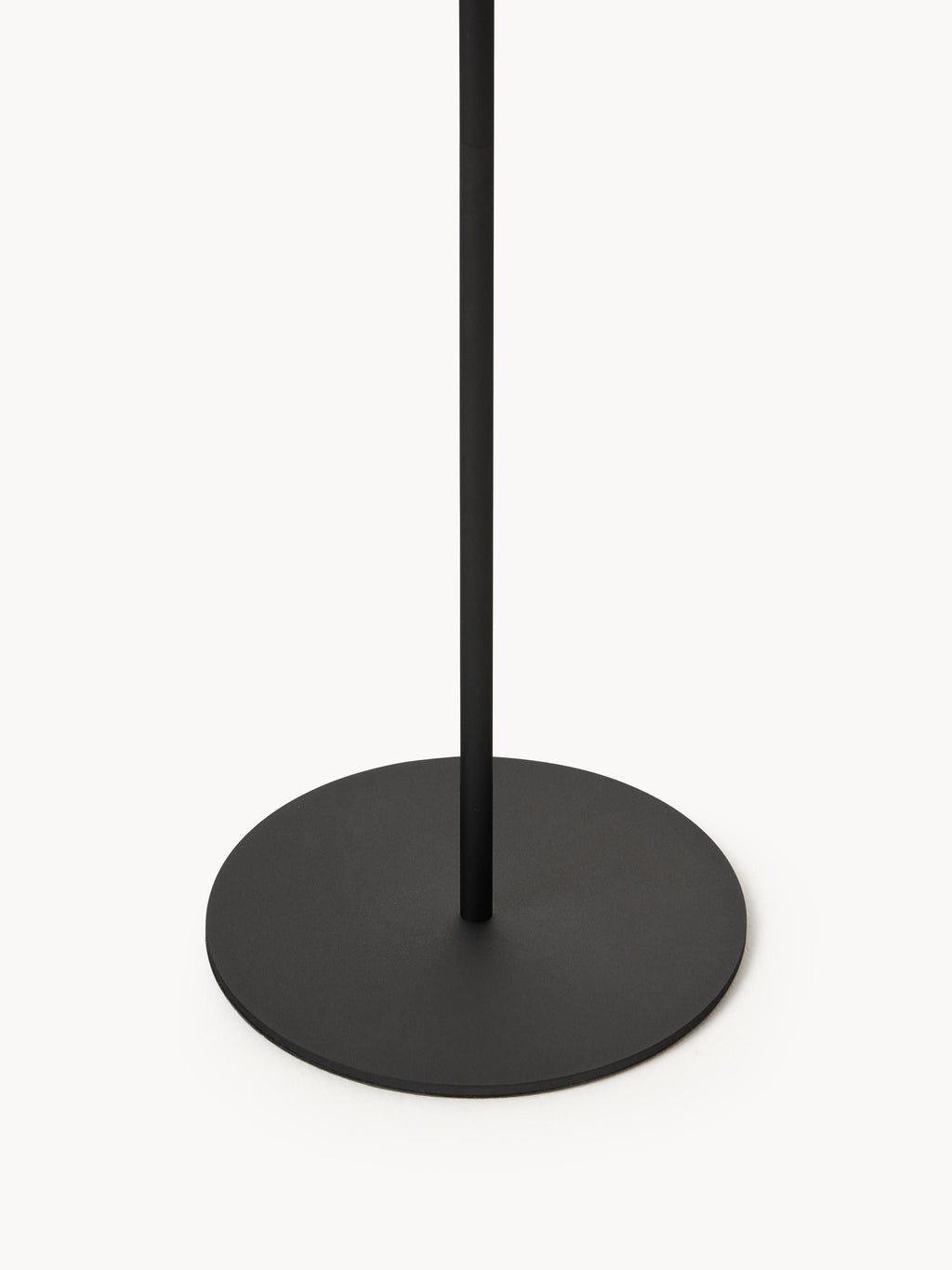 Lampadaire d'extérieur LED solaire avec capteur crépusculaire Bjarke - Beige clair, noir