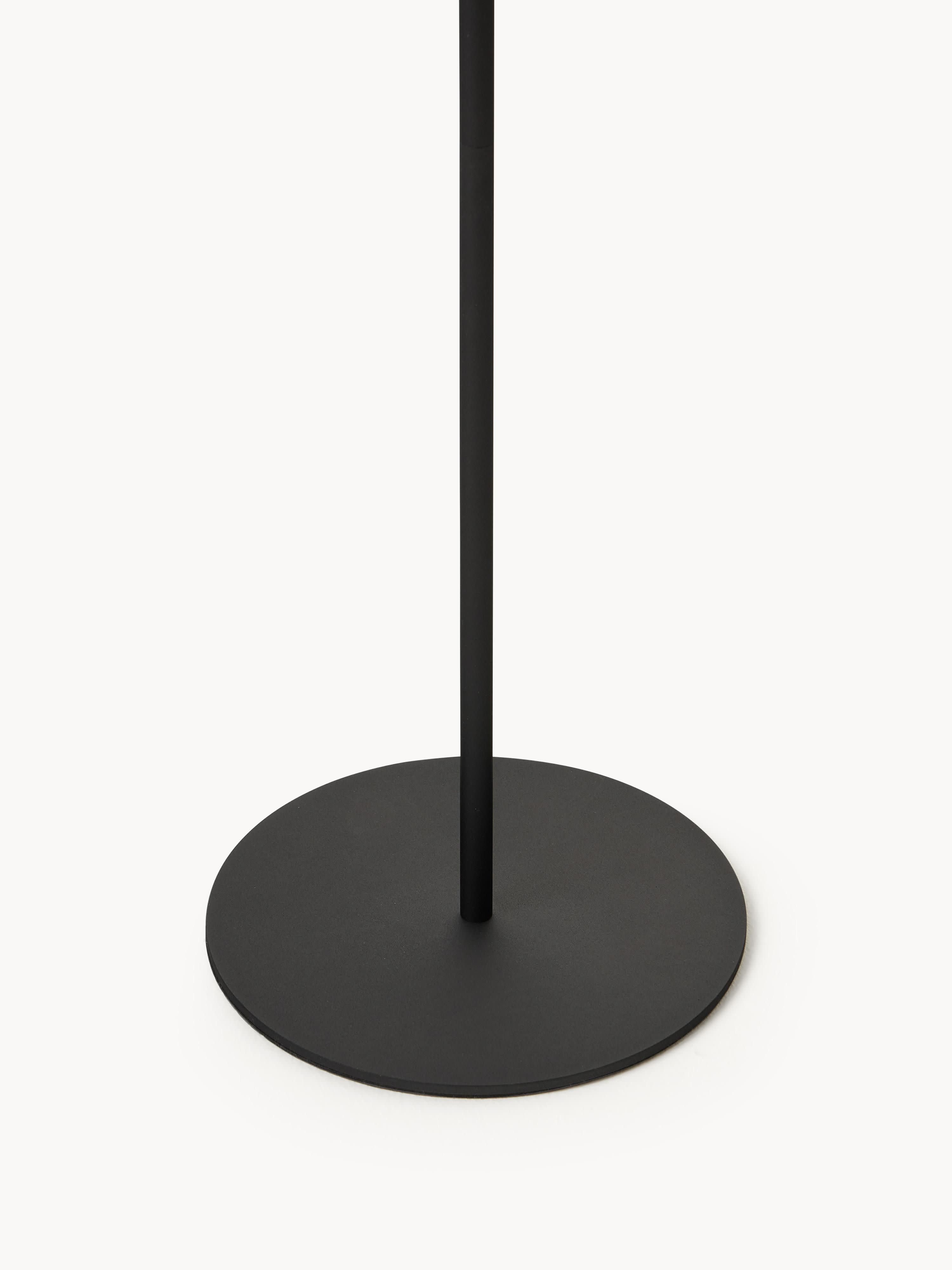 Lampadaire d'extérieur LED solaire avec capteur crépusculaire Bjarke - Beige clair, noir