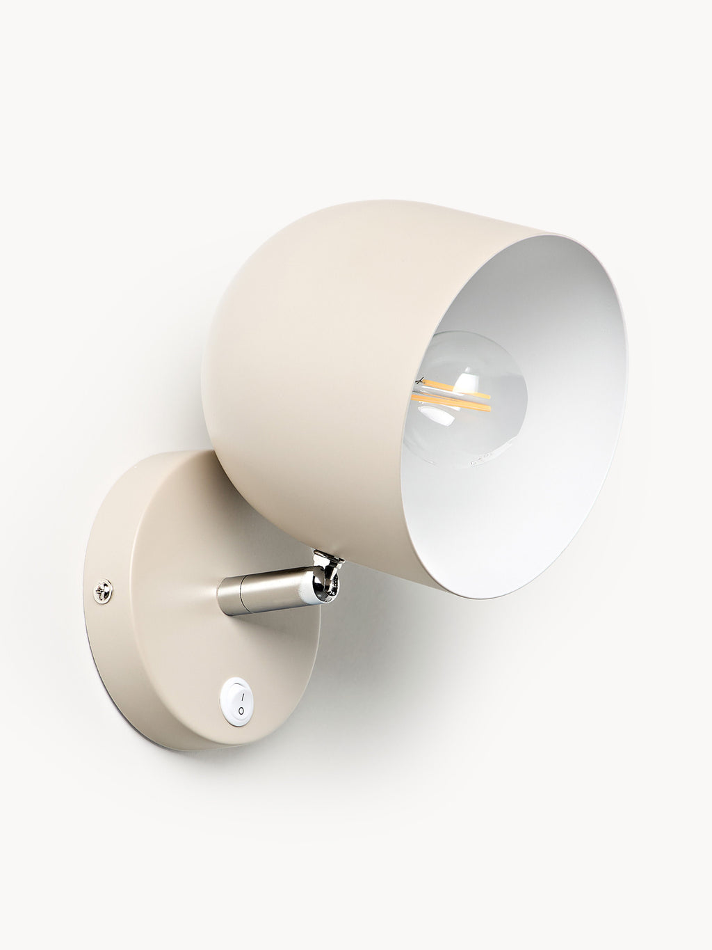 Applique murale orientable en métal Flyte - Beige clair
