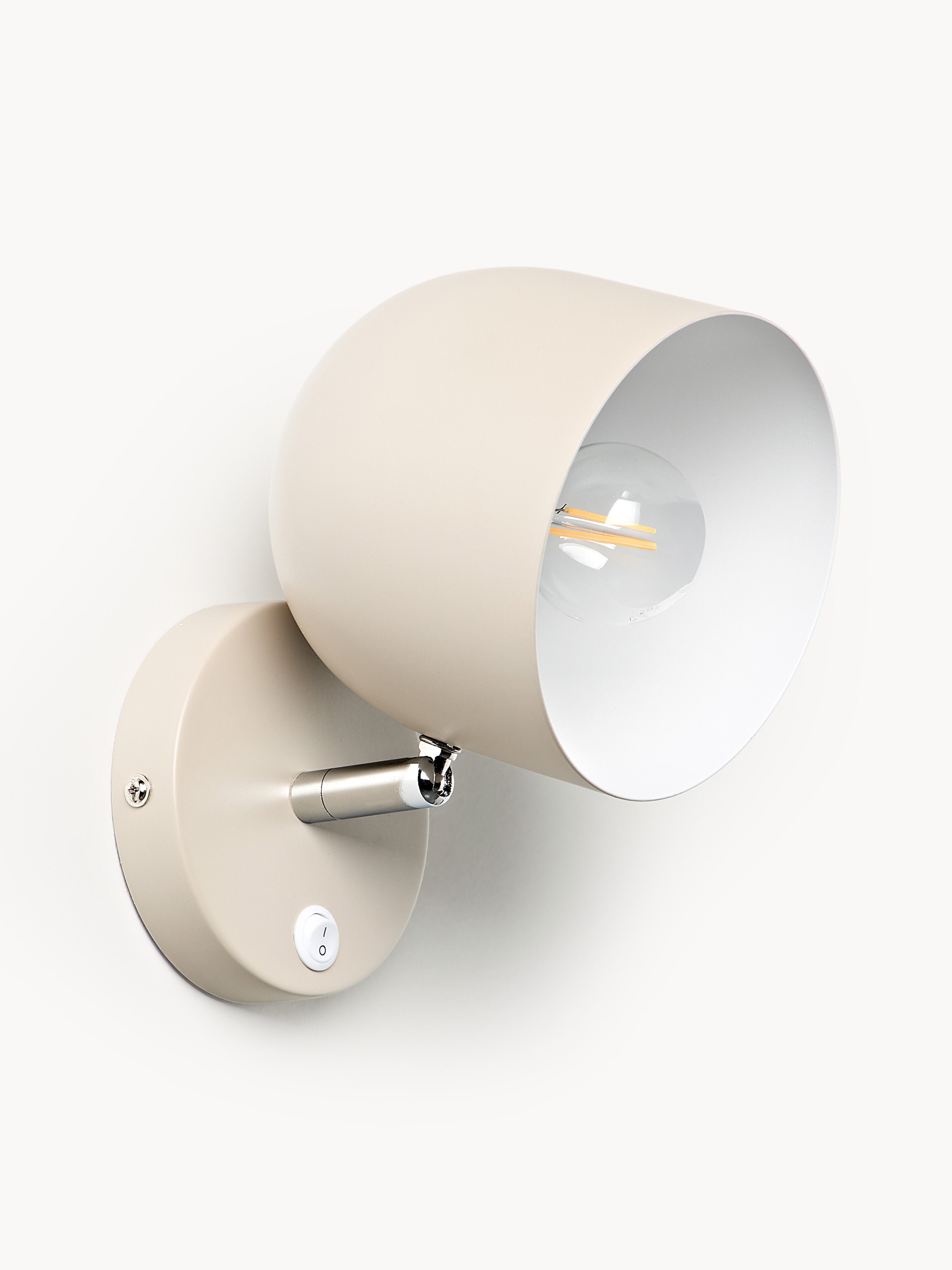 Applique murale orientable en métal Flyte - Beige clair