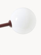 Lampadaire avec pied en marbre Akseli - Lie de vin, marbré