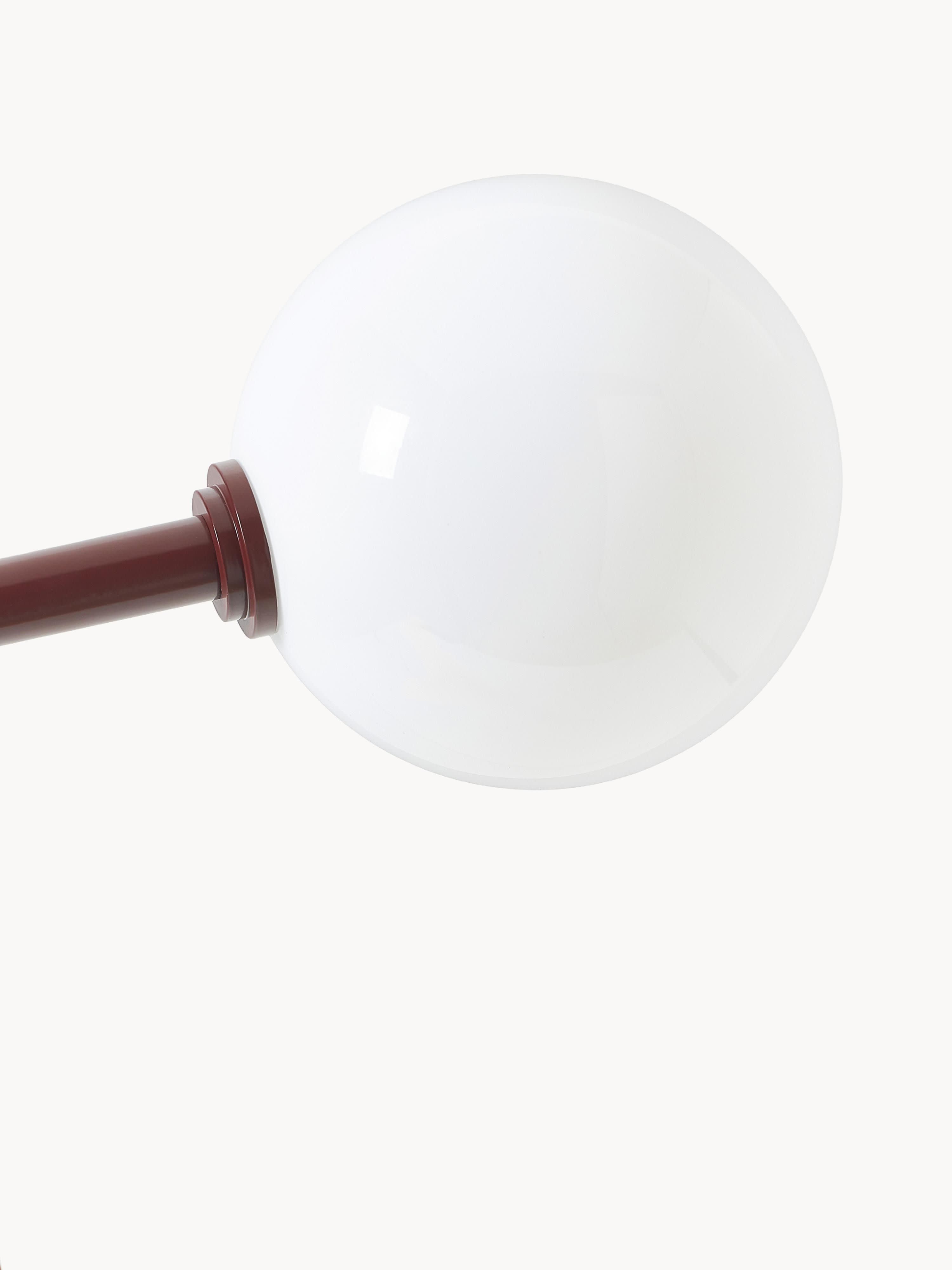 Lampadaire avec pied en marbre Akseli - Lie de vin, marbré