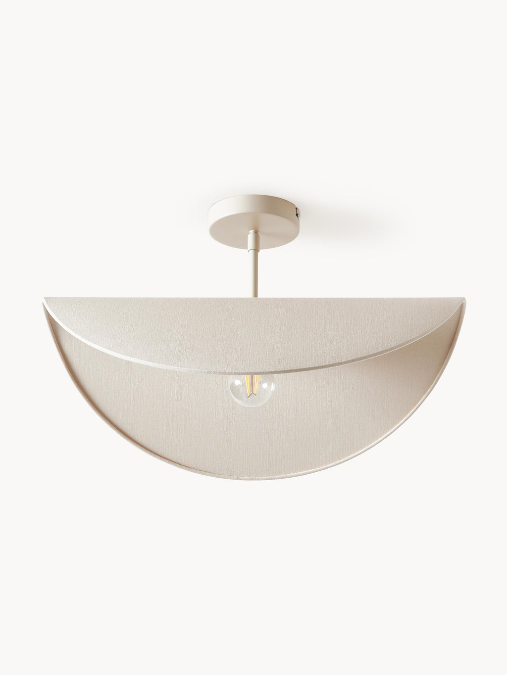 Plafonnier design en lin Aadam - Beige clair
