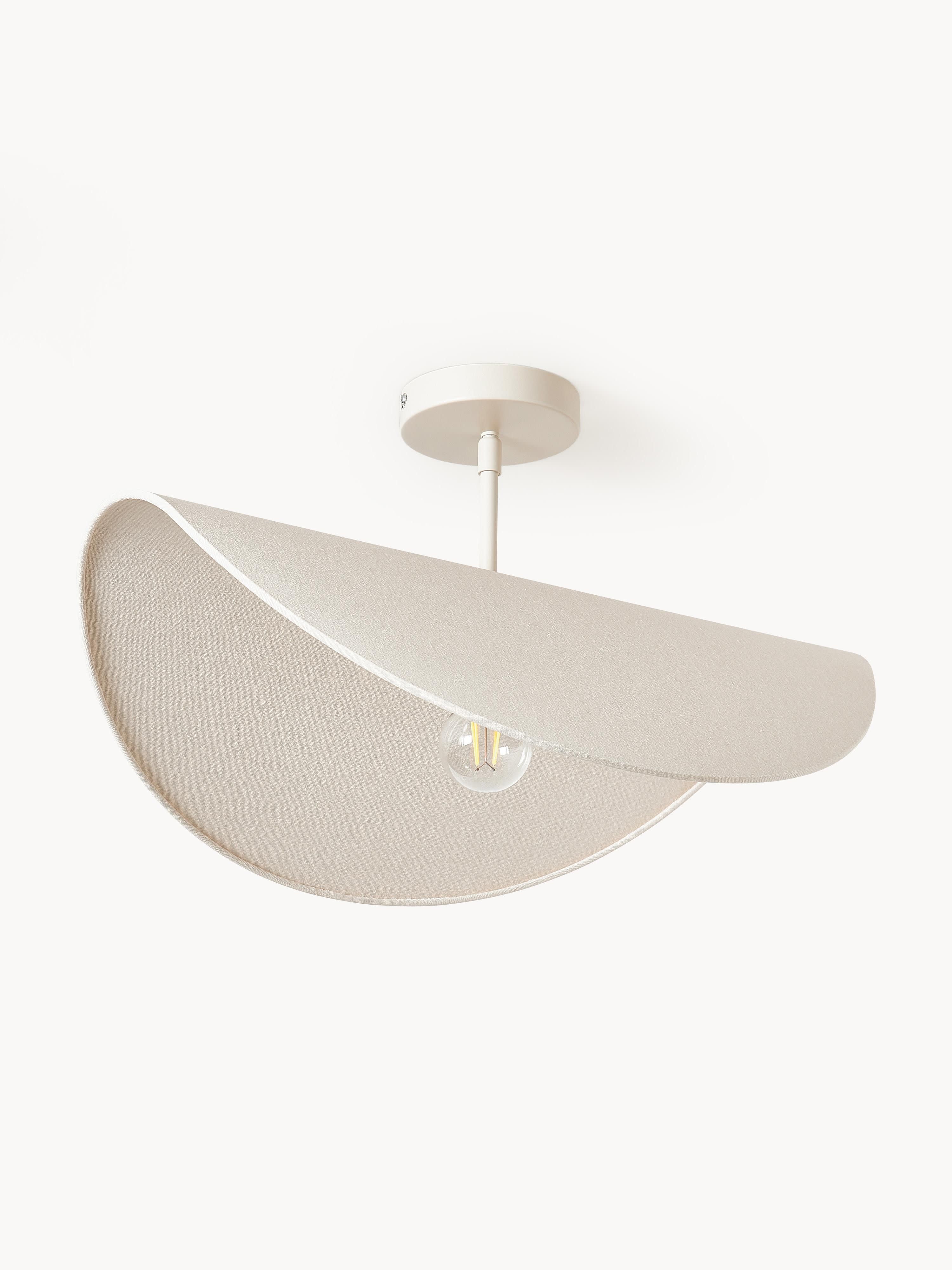 Plafonnier design en lin Aadam - Beige clair