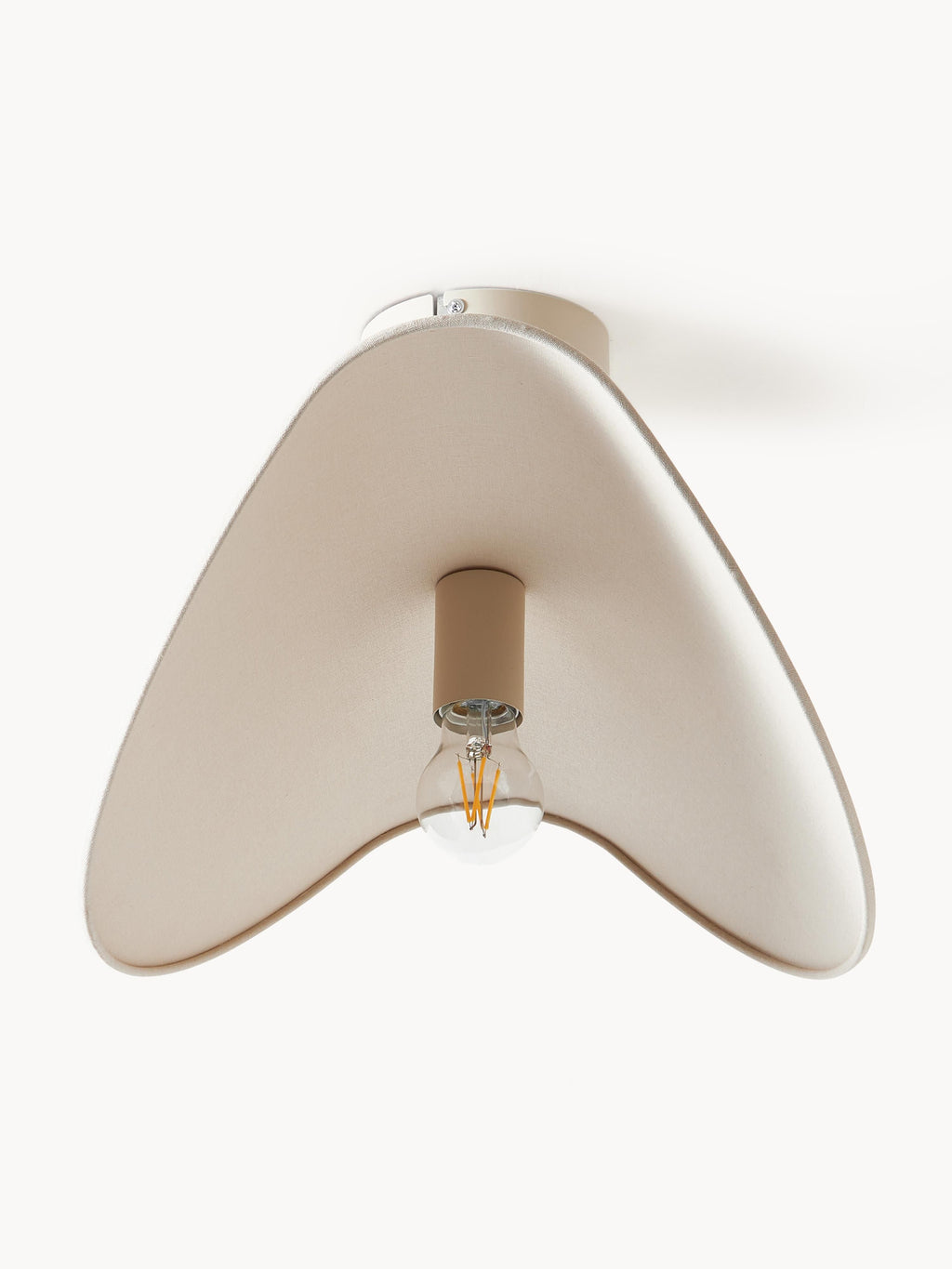 Plafonnier design en lin Aadam - Beige clair