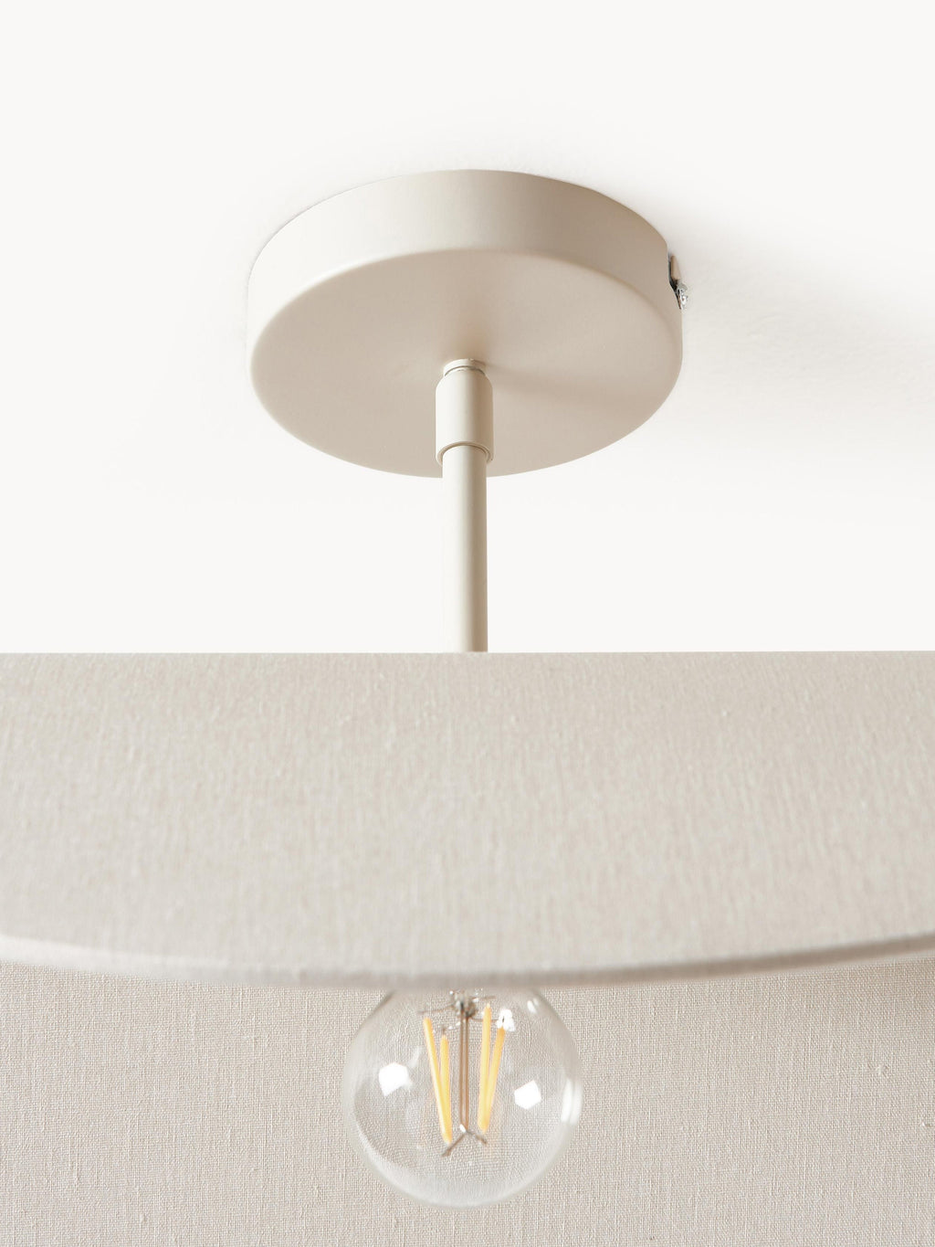 Plafonnier design en lin Aadam - Beige clair