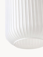 Suspension grappe en verre opalescent Elian - Beige, argenté