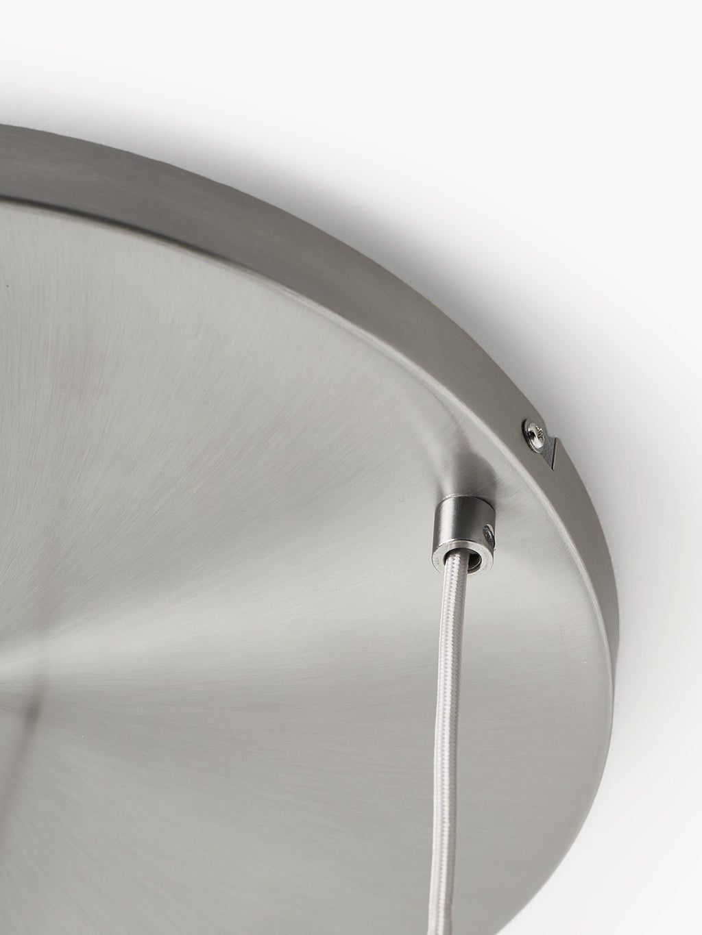 Suspension grappe en verre opalescent Elian - Beige, argenté