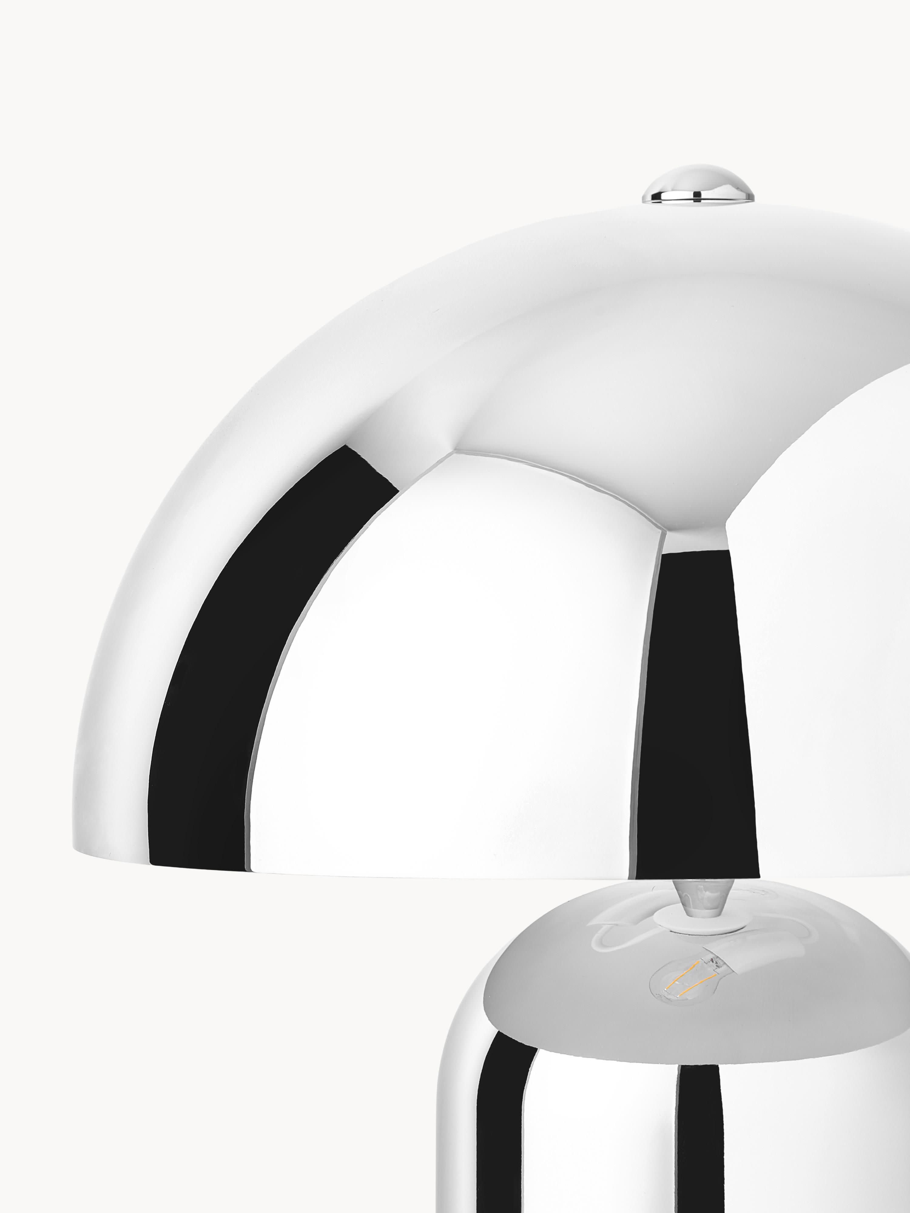 Petite lampe à poser rétro Elmo - Argenté, haute brillance