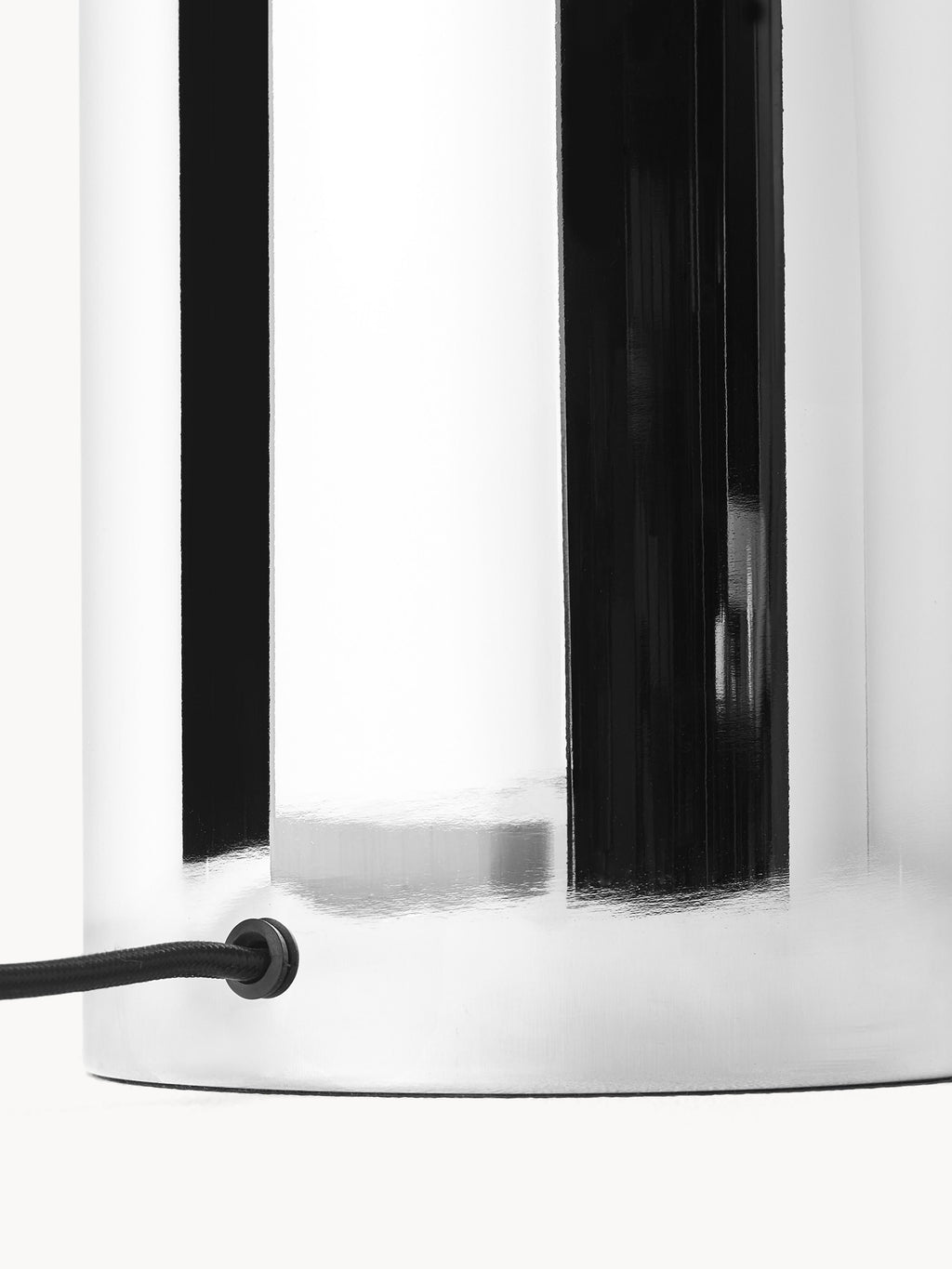 Petite lampe à poser rétro Elmo - Argenté, haute brillance