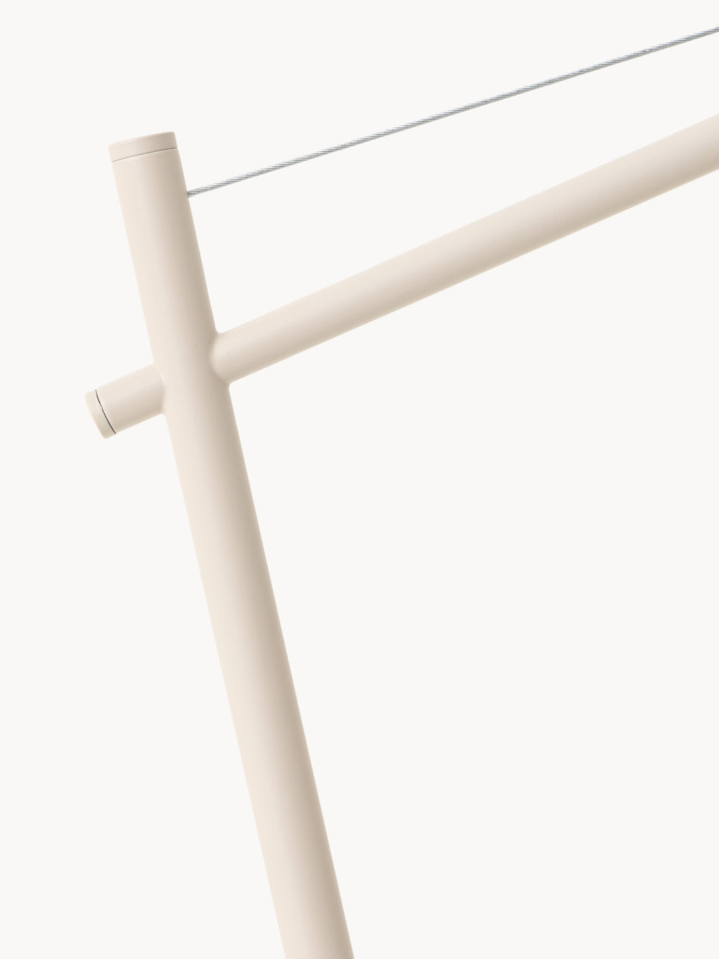 Lampe à poser avec pied en travertin Langston - Beige clair, travertin beige