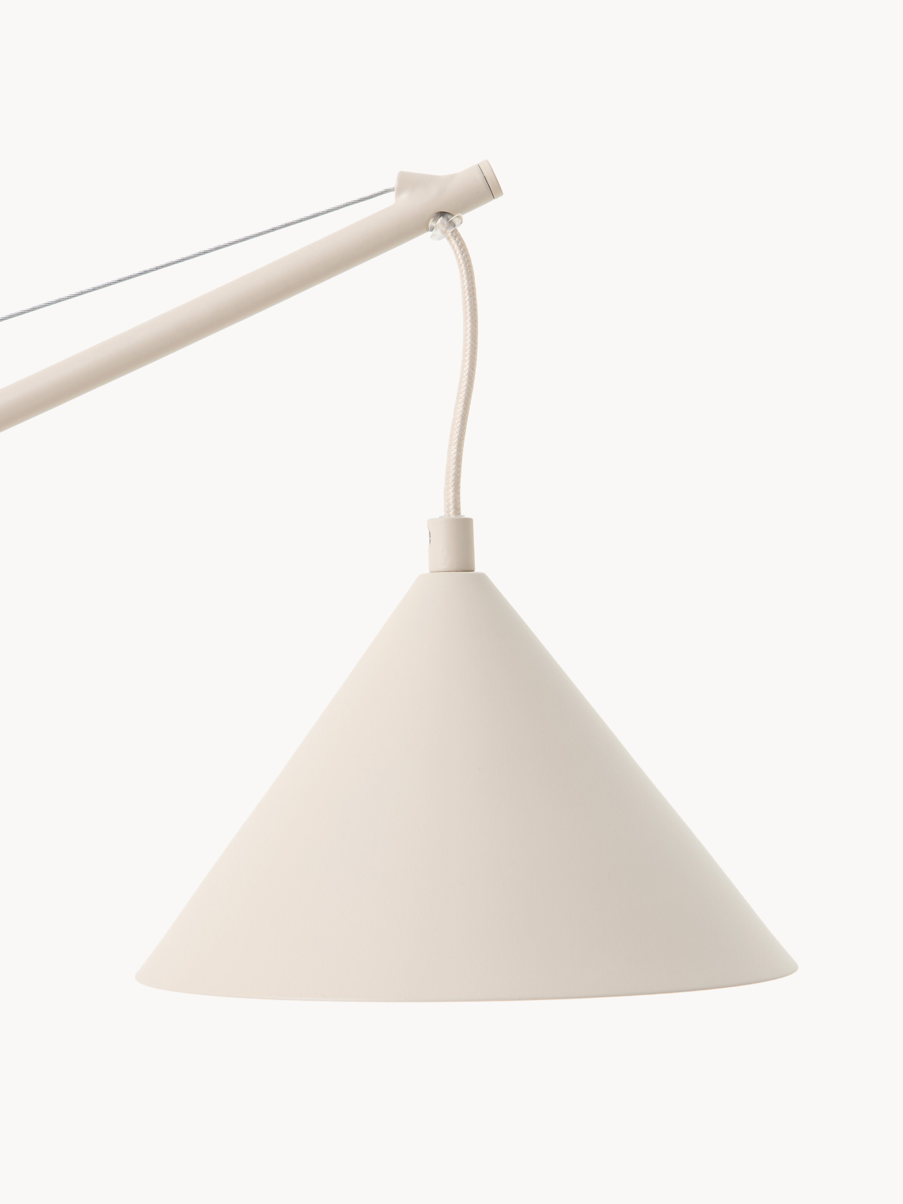 Lampe à poser avec pied en travertin Langston - Beige clair, travertin beige