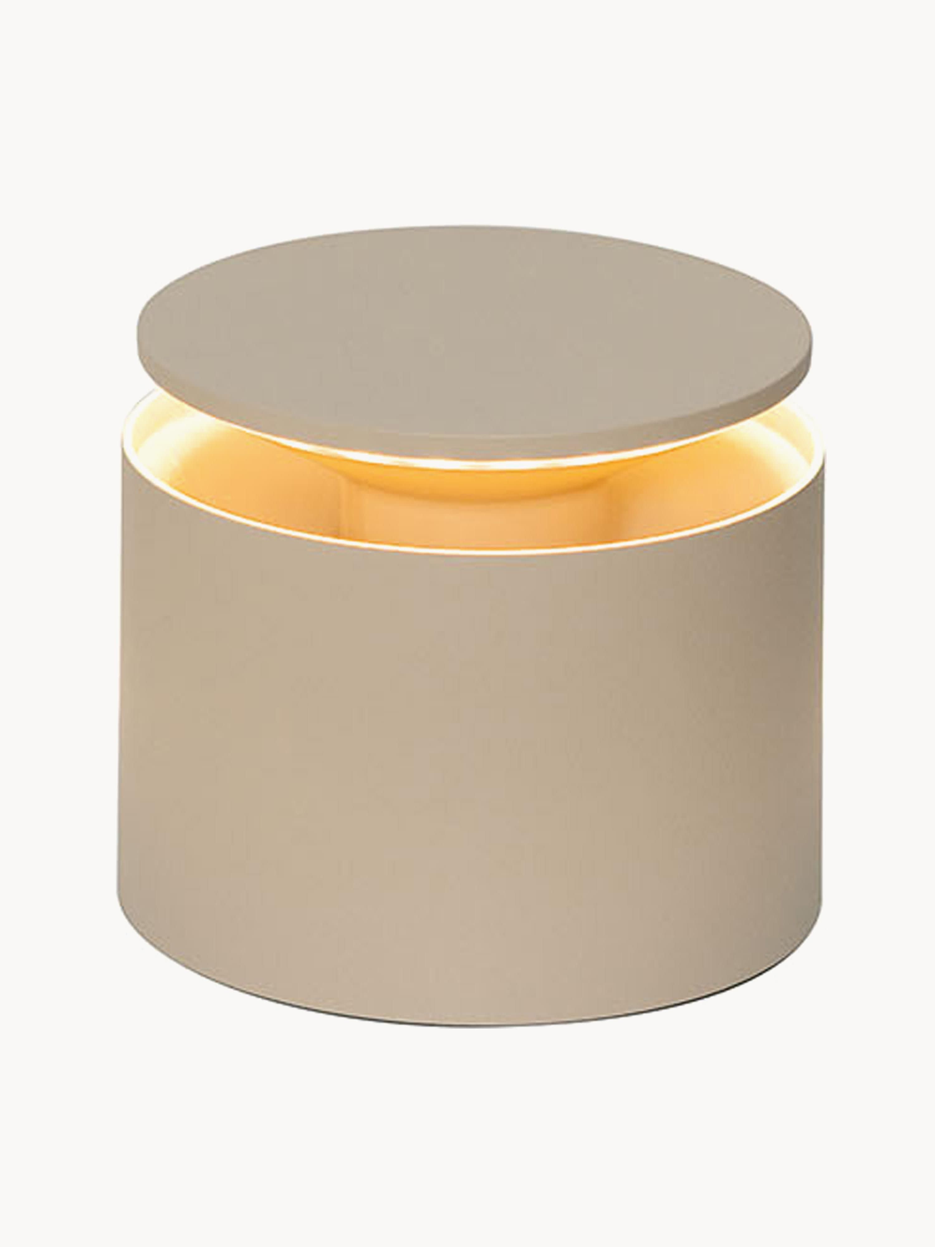 Petite lampe à poser LED mobile Eren, intensité ajustable - Beige, mat