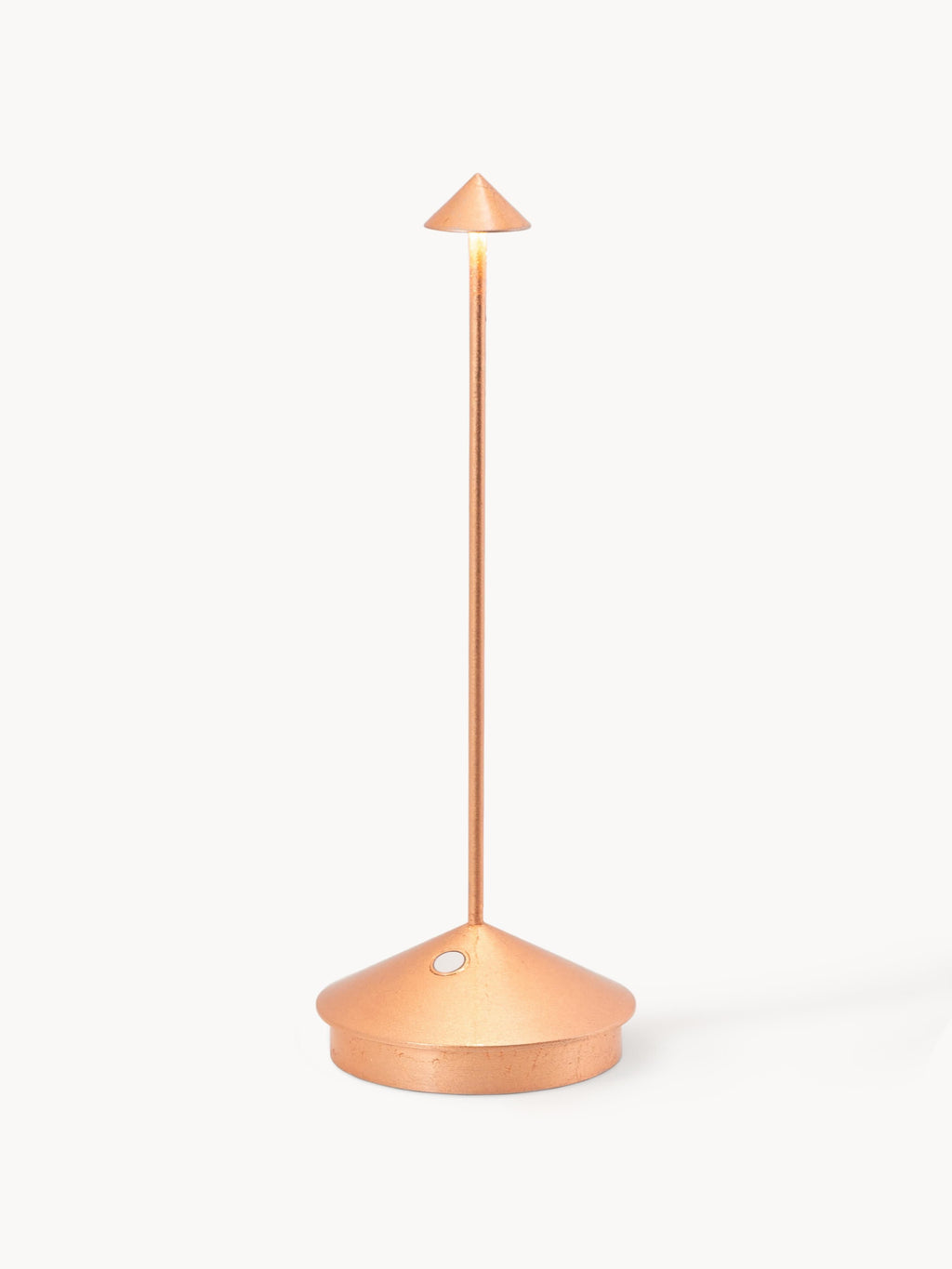 Petite lampe à poser LED mobile Frejlif, intensité ajustable - Tons cuivre