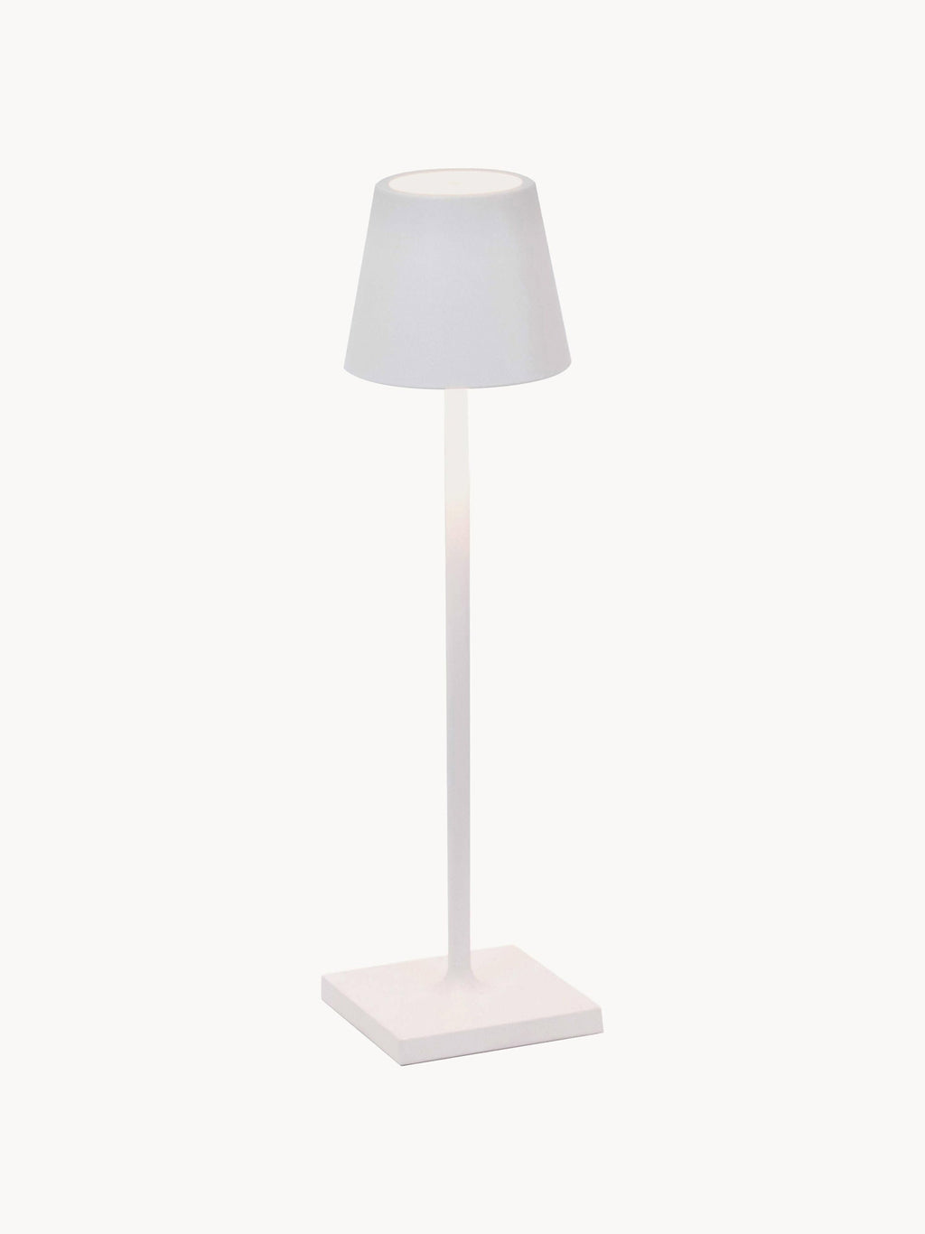 Lampe à poser LED mobile Athos, intensité ajustable - Blanc, mat
