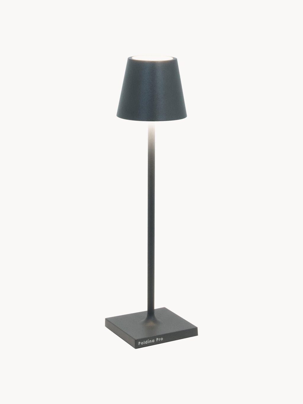 Lampe à poser LED mobile Athos, intensité ajustable - Anthracite, mat