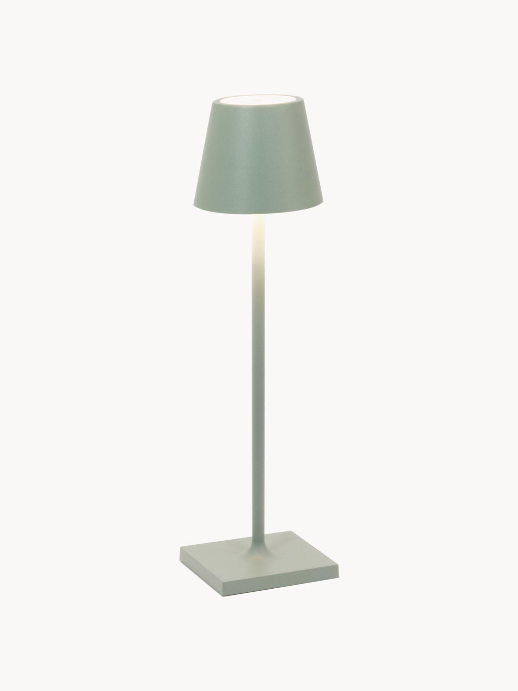 Lampe à poser LED mobile Athos, intensité ajustable - Vert sauge, mat