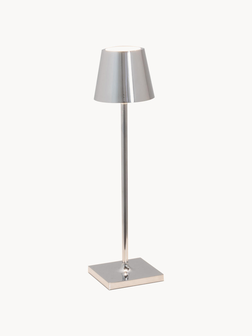Lampe à poser LED mobile Athos, intensité ajustable - Argenté, haute brillance