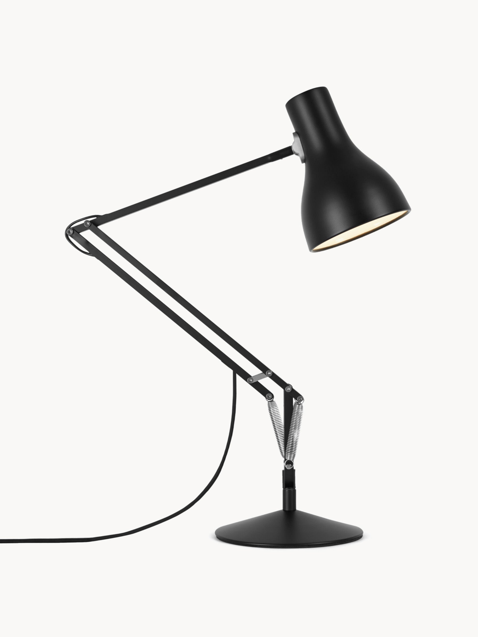 Grande lampe de bureau LED Eskild - Noir
