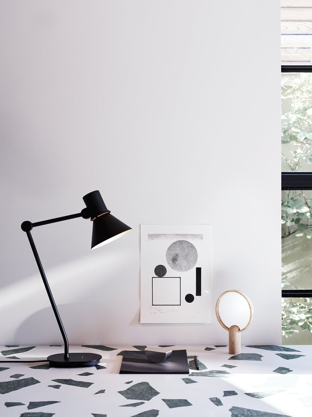 Grande lampe de bureau LED Sigmar - Noir