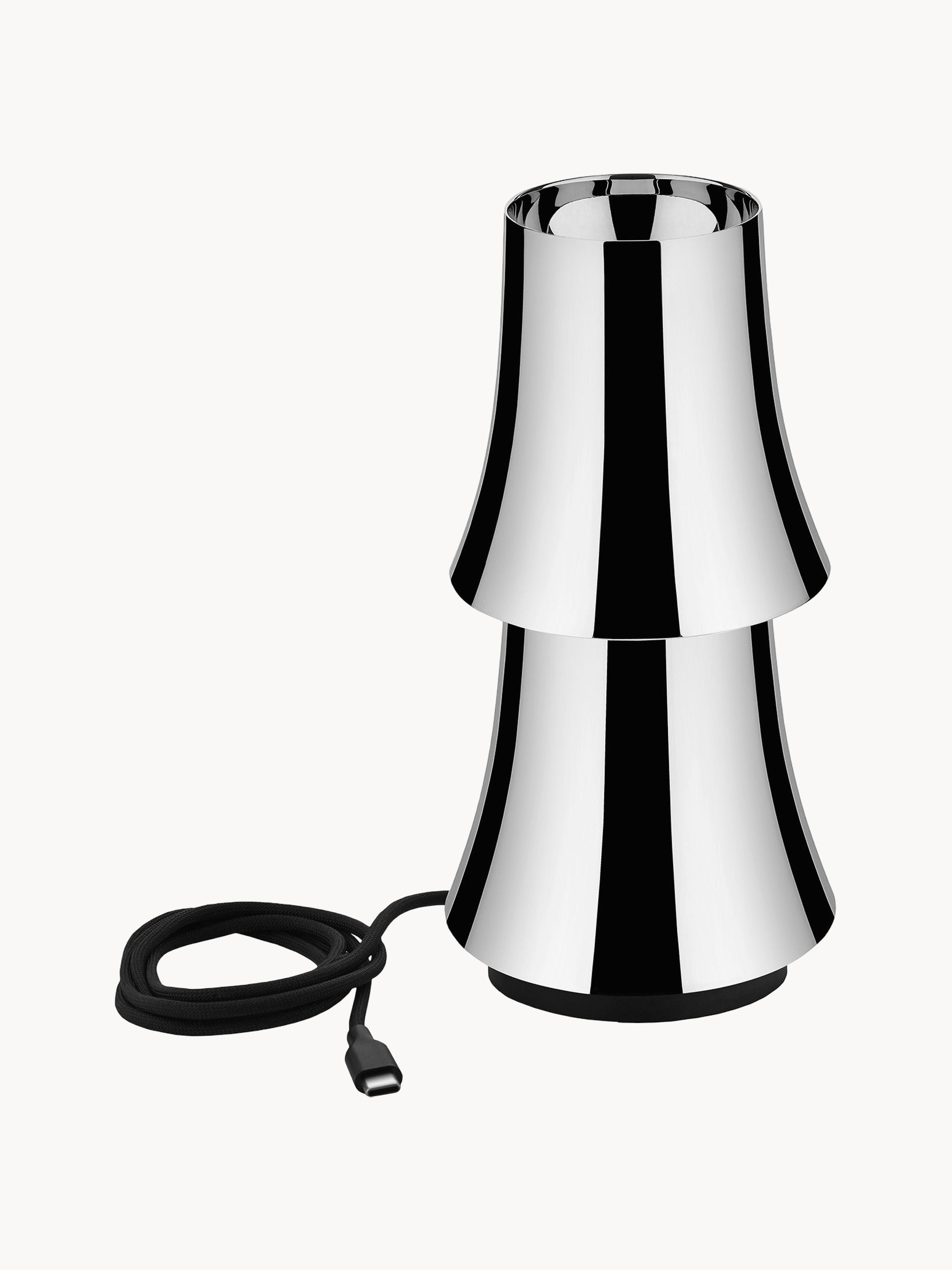 Lampe à poser LED portable Maris, intensité ajustable - Argenté
