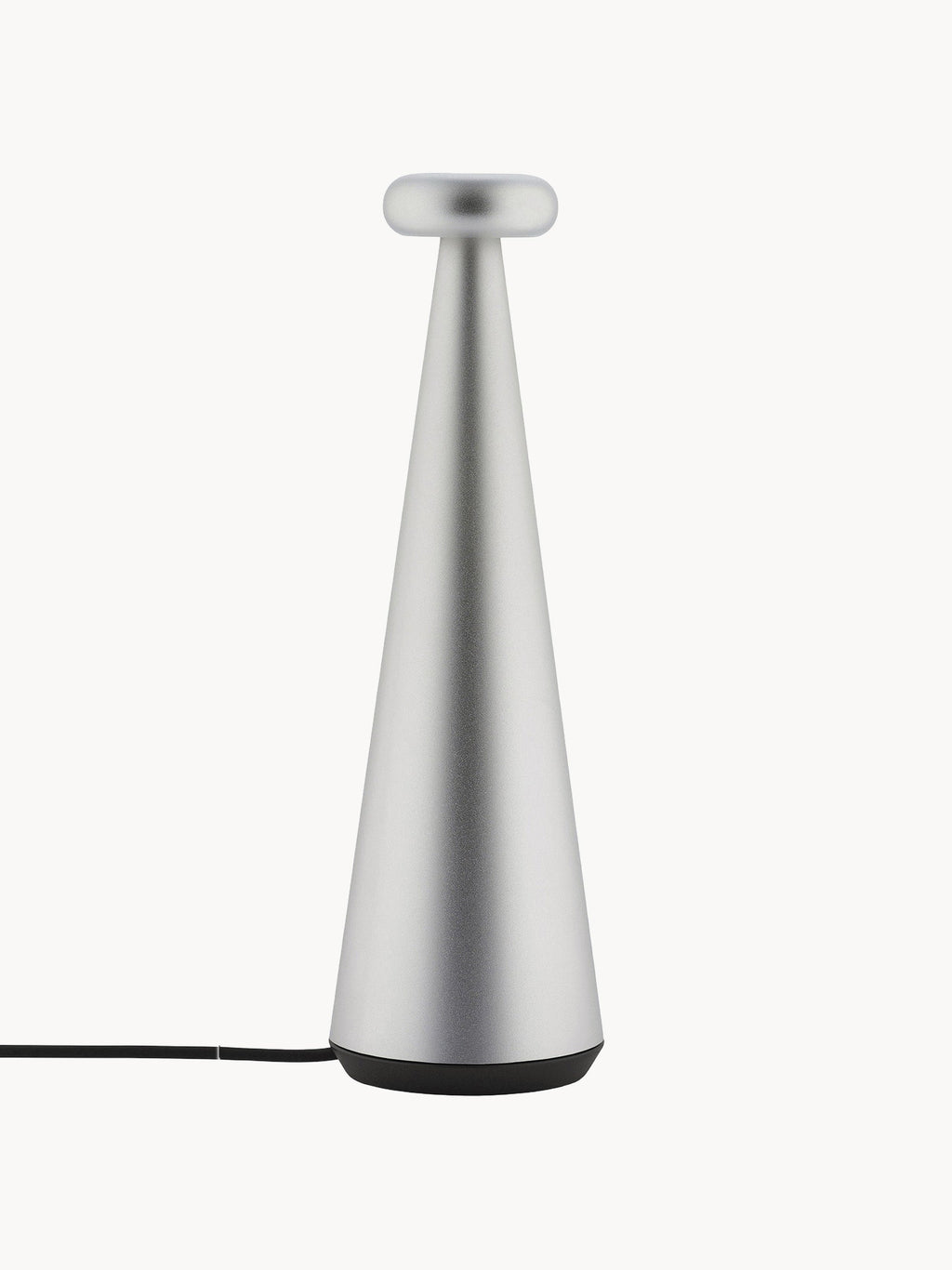 Lampe à poser LED portable Otway, intensité ajustable - Argenté