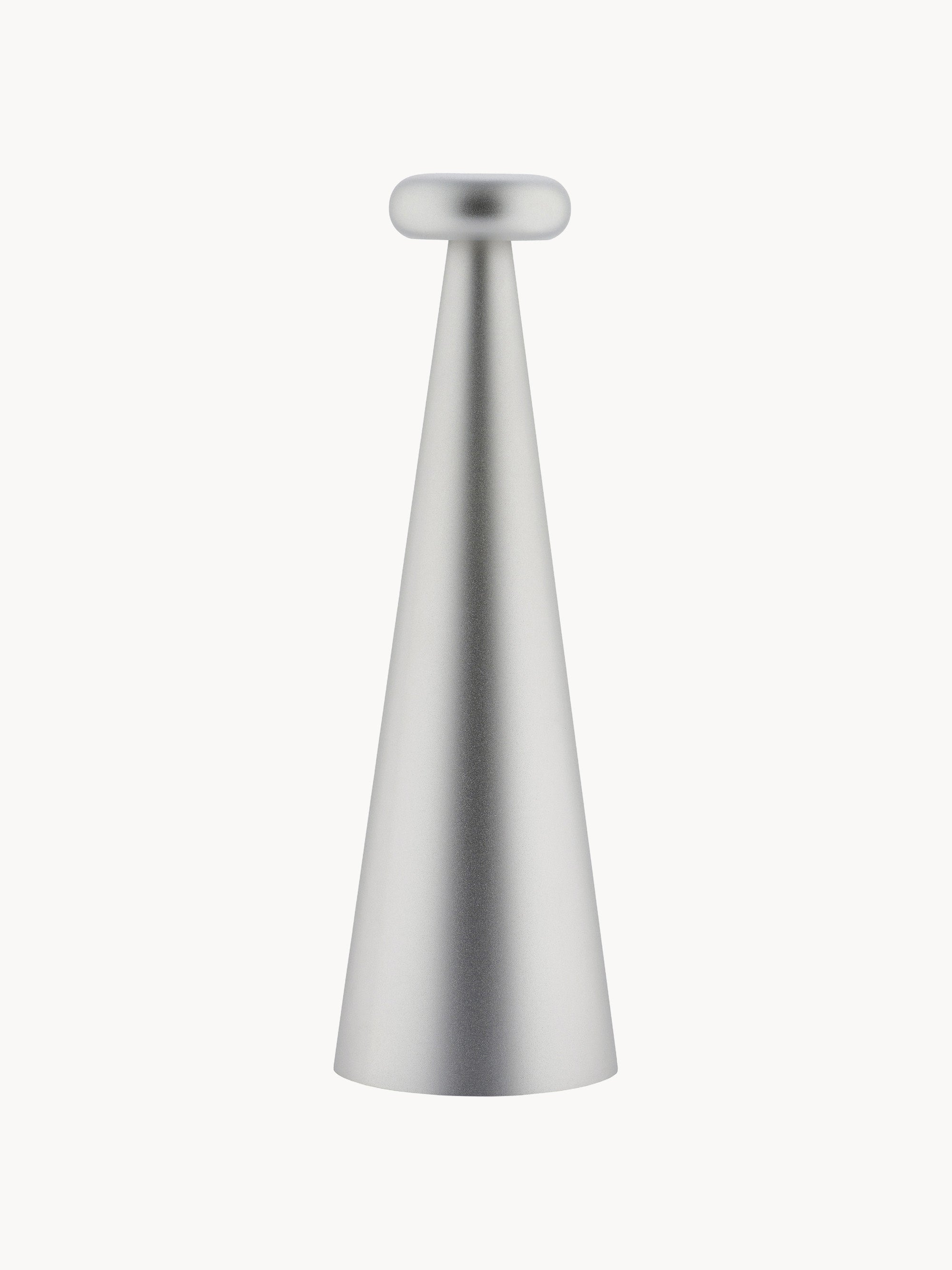 Lampe à poser LED portable Otway, intensité ajustable - Argenté