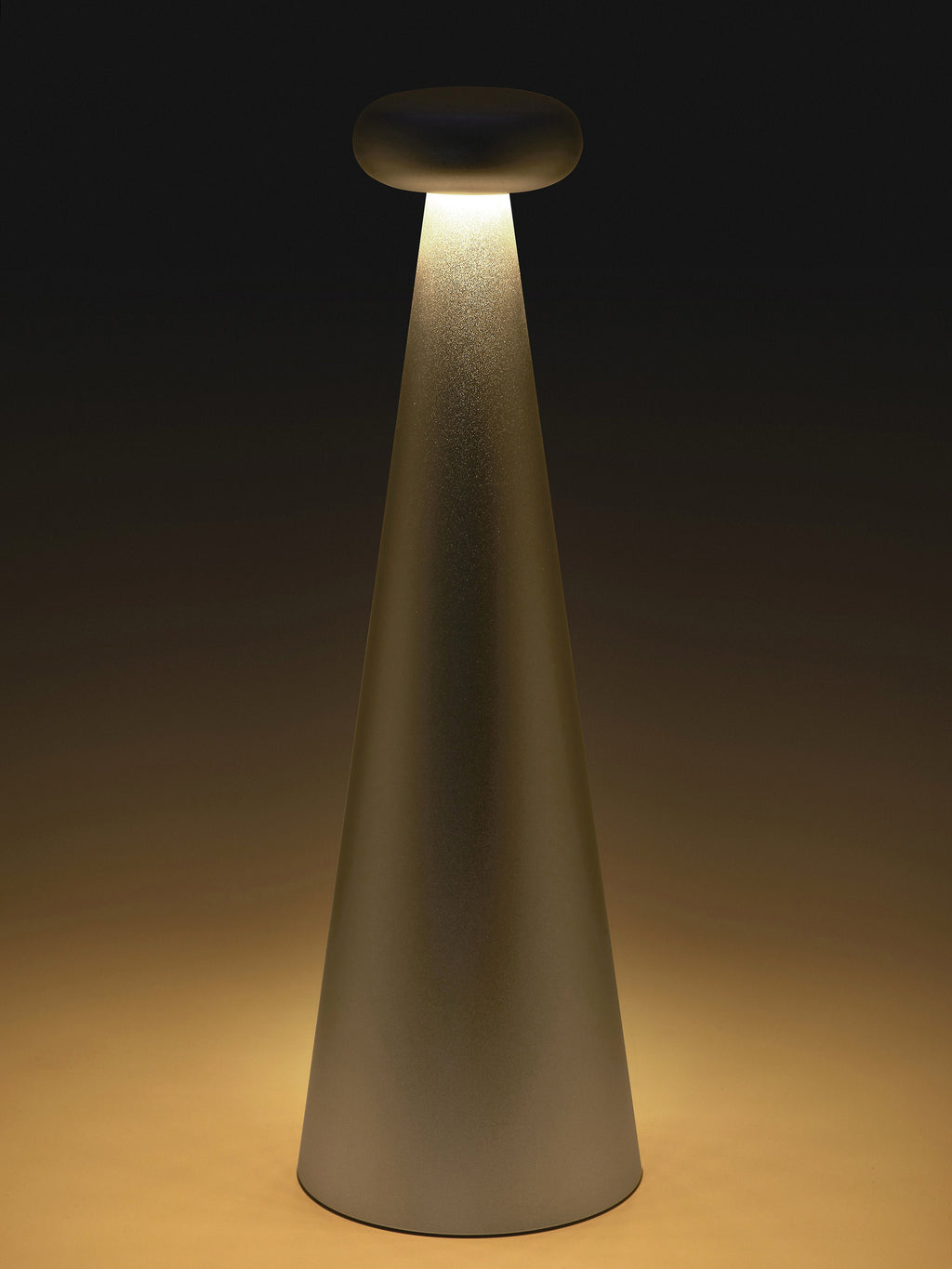 Lampe à poser LED portable Otway, intensité ajustable - Argenté