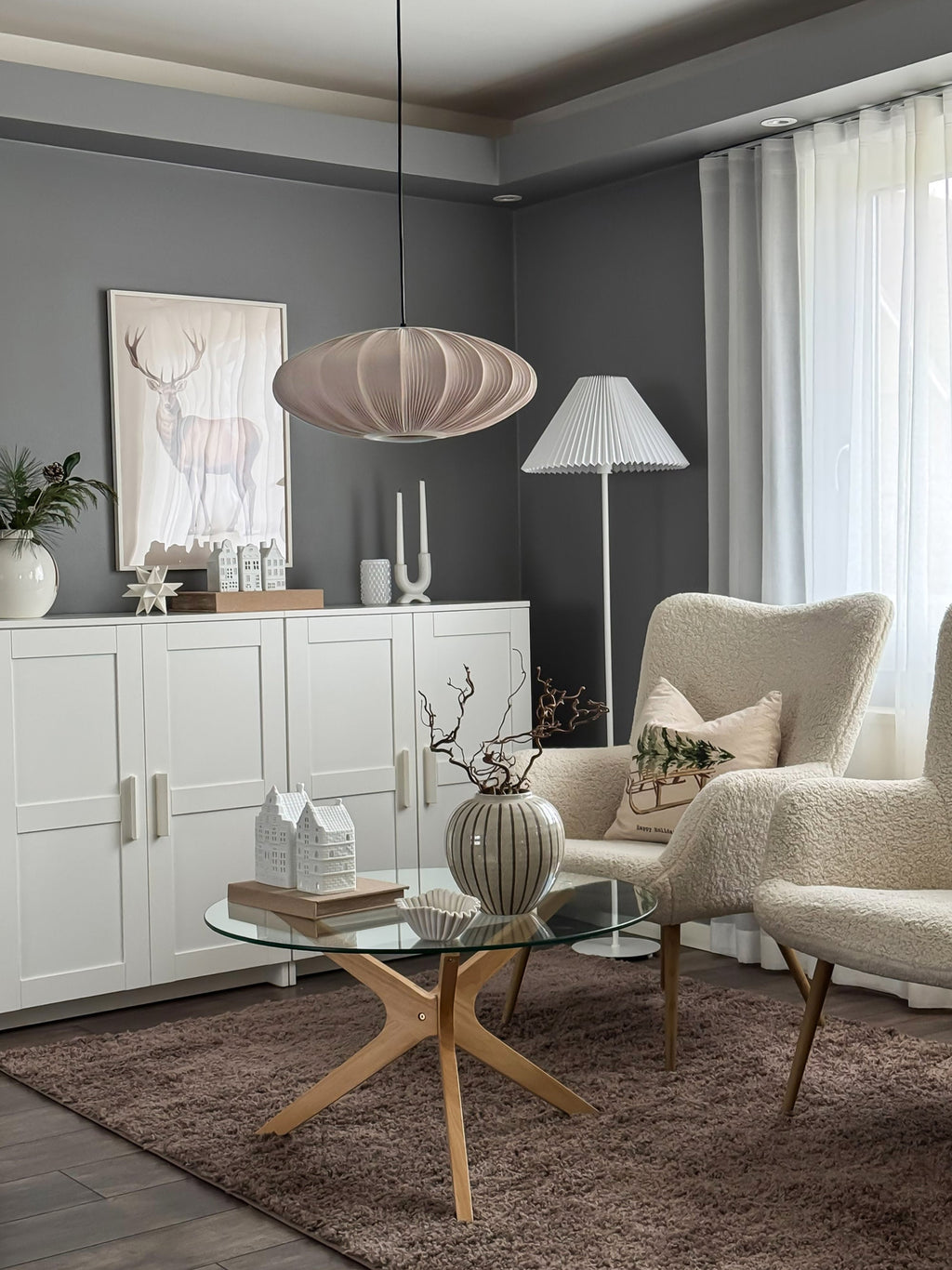 Suspension Fjolnir - Grège, noir