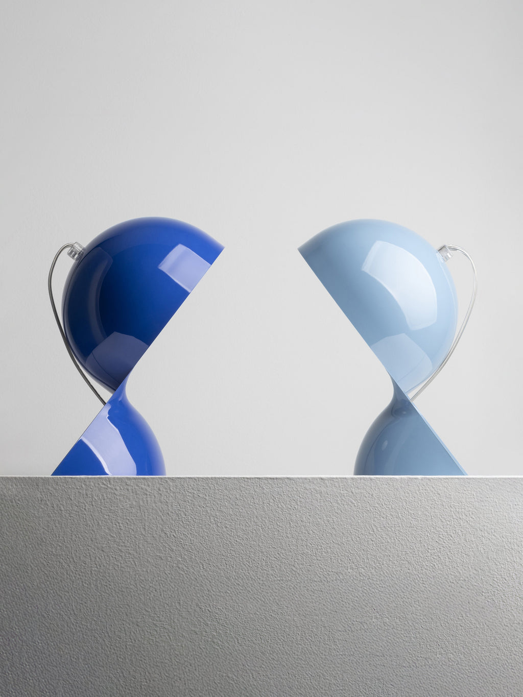 Petite lampe à poser Deklin - Bleu clair